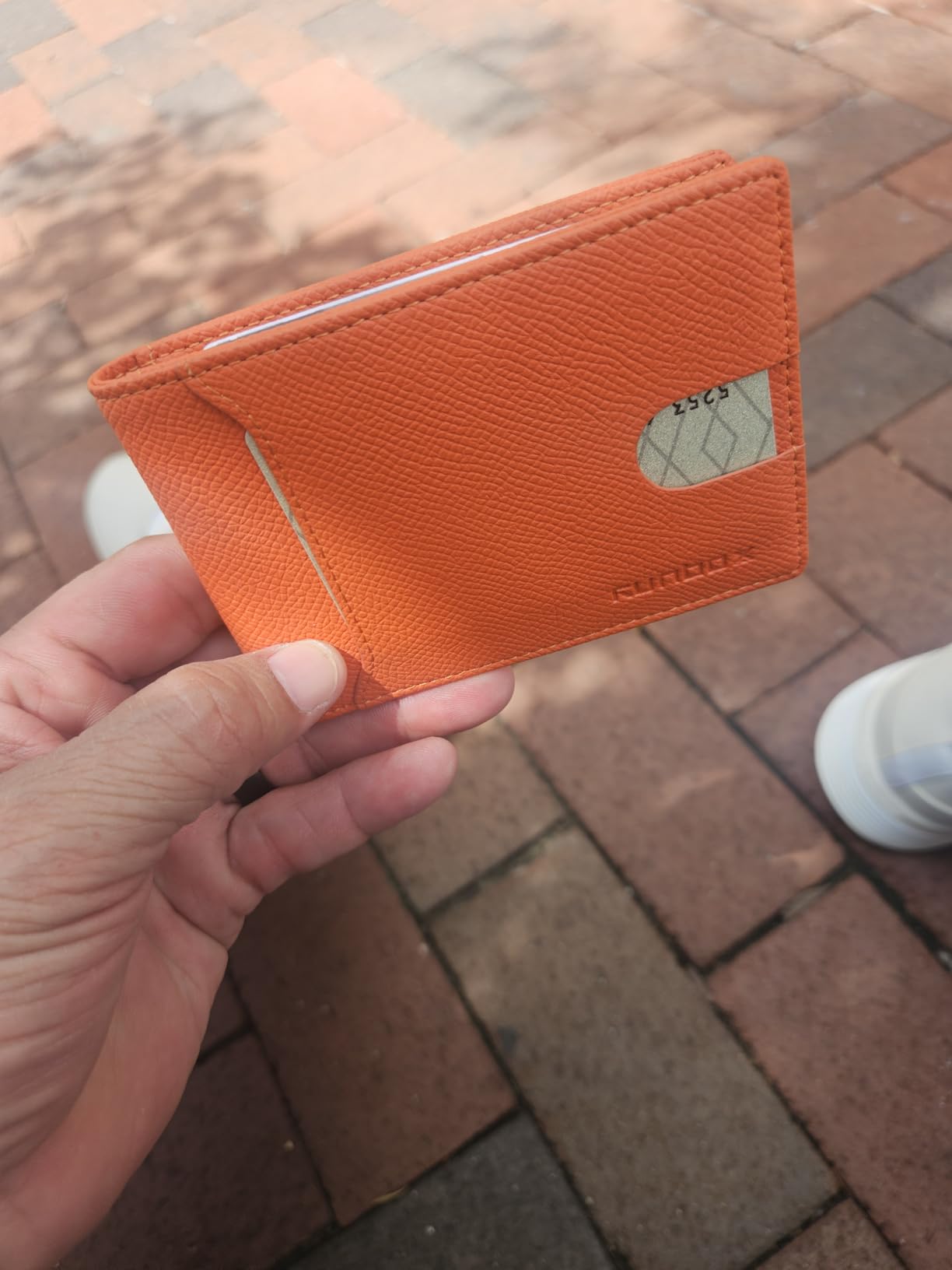 RUNBOX Slim Wallet for Men - RFID Blocking Leather Bifold with Money Clip | Minimalist Front Pocket Wallet Holds 11 Cards,Slim Thin Design,RFID Blocking Protection, Practical Birthday Gifts for Men customer photo 1