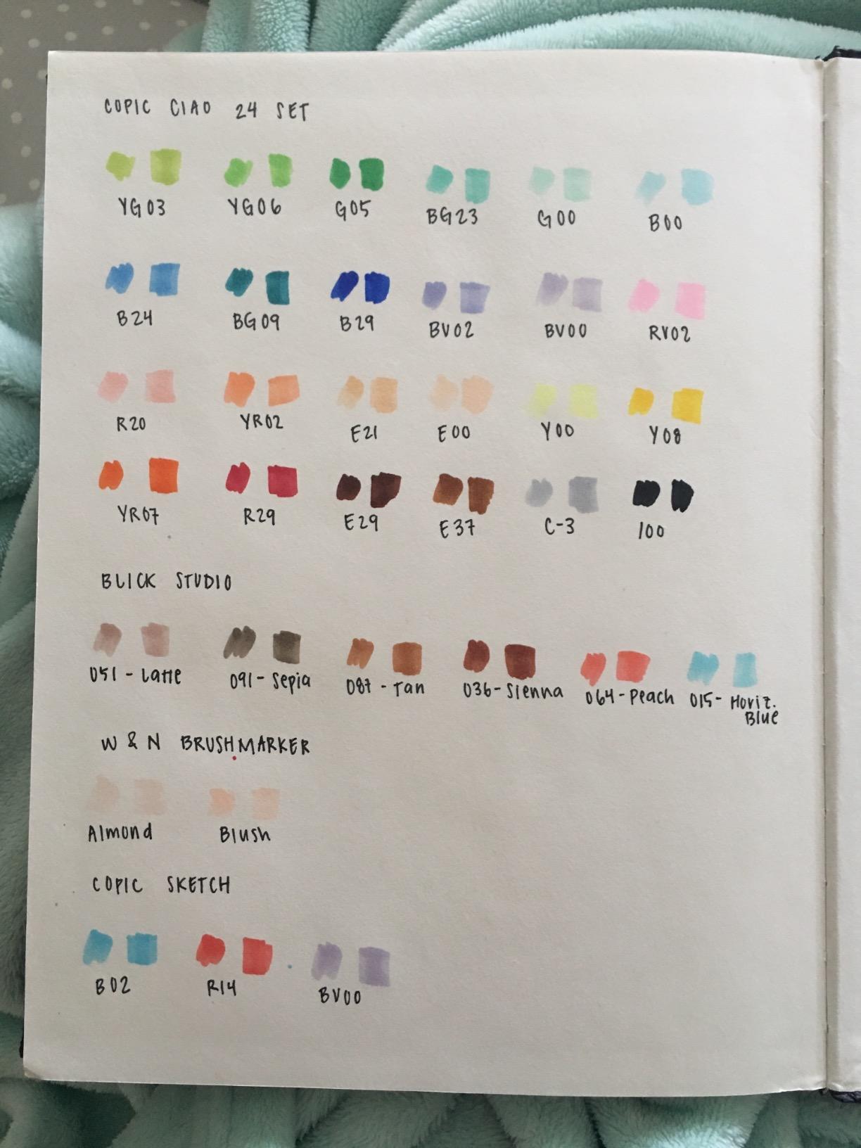 Copic Ciao, Alcohol Markers, 12 Basic Color Set - Dual Brush Tip Art Marker for Adults/Teen Artists & Creators customer photo 2