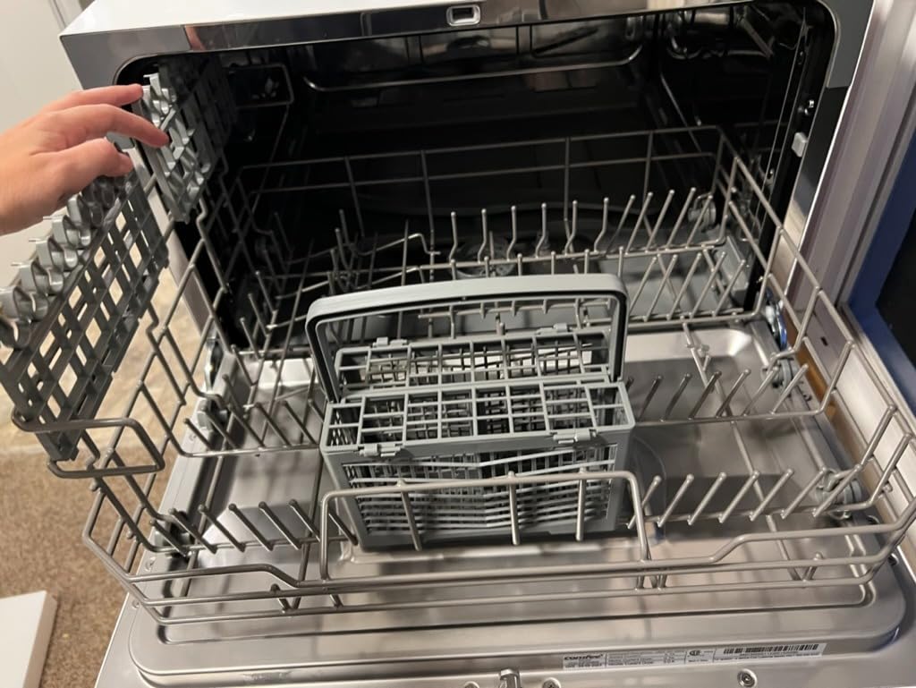 COMFEE' Countertop Dishwasher, Energy Star Portable Dishwasher, 6 Place Settings & 8 Washing Programs, Speed, Baby-Care, ECO & Glass, Dish Washer for Dorm, RV & Apartment, Black customer photo 1