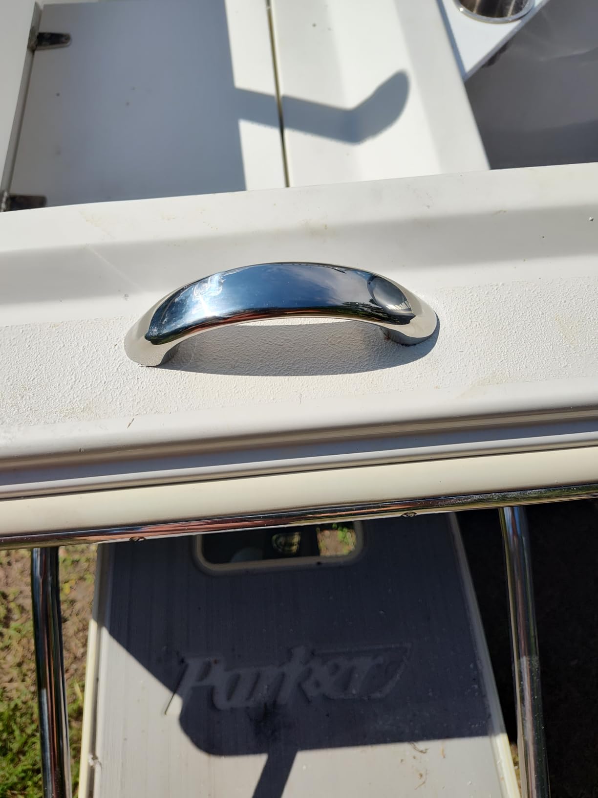 Boat Grab Handle Solid 316 Stainless Steel Marine Grade Heavy Duty Grab Bar Handrail W/Screws 6.5 inch (165MM) customer photo 2