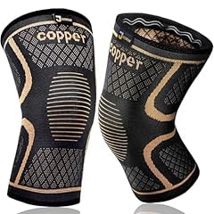 Copper Knee Braces for Men and Women (2 pack) - Knee Supports Copper Compression Knee Sleeve for Knee Pain, Arthritis, Sports and Recovery Support customer photo 1