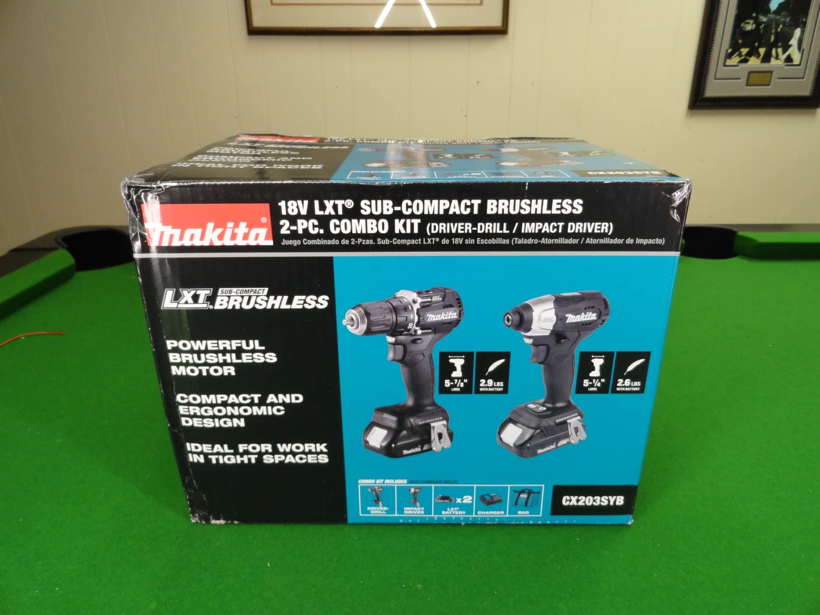 Makita CX203SYB 18V LXT Lithium-Ion Sub-Compact Brushless Cordless 2-Piece Combo Kit (1.5Ah) customer photo 1