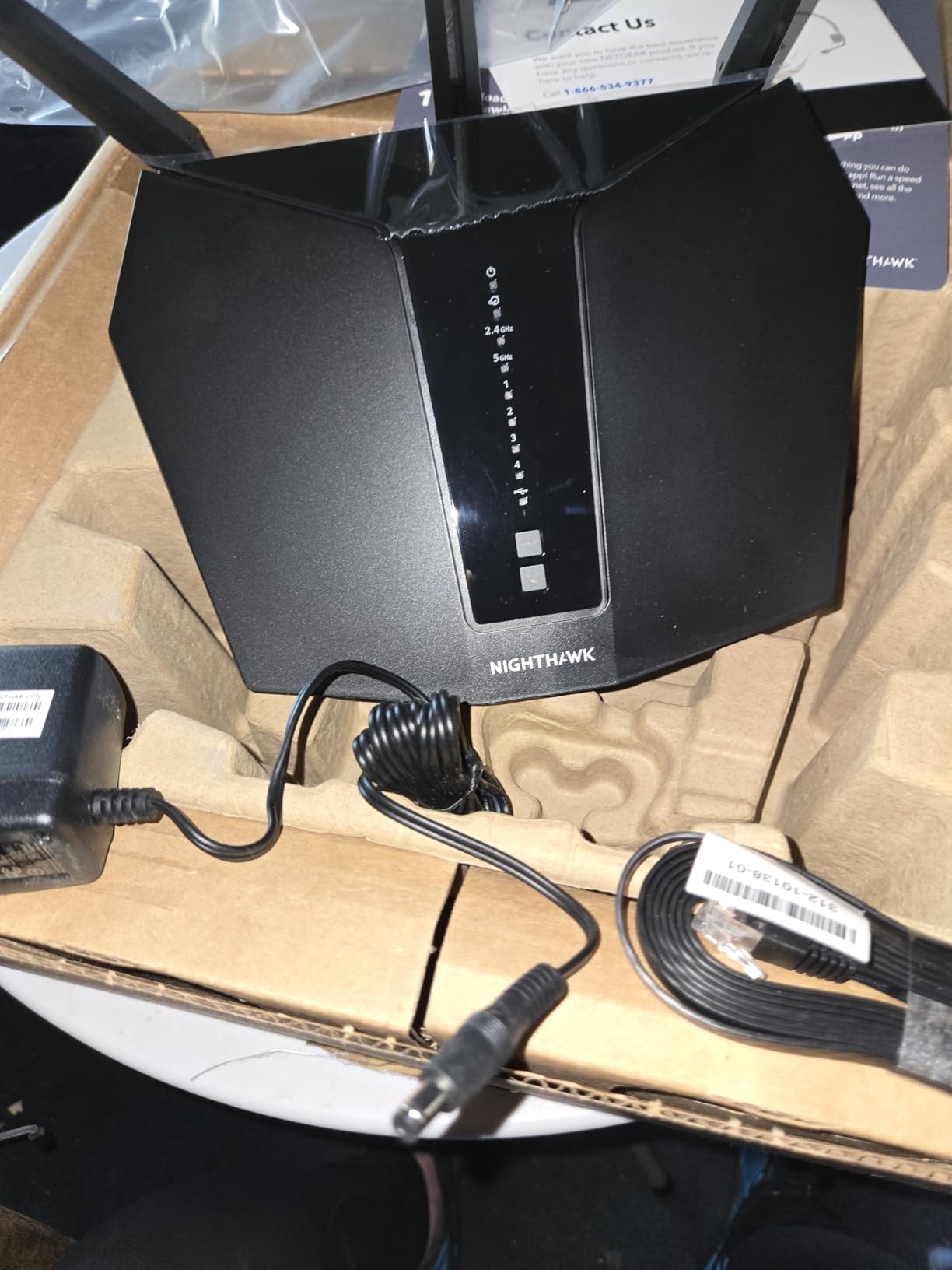 NETGEAR Nighthawk WiFi 6 Router (RAX30) 5-Stream Dual-Band Gigabit Router, AX2400 Wireless Speed (Up to 2.4 Gbps), Coverage Up to 2,000 sq.ft. customer photo 1