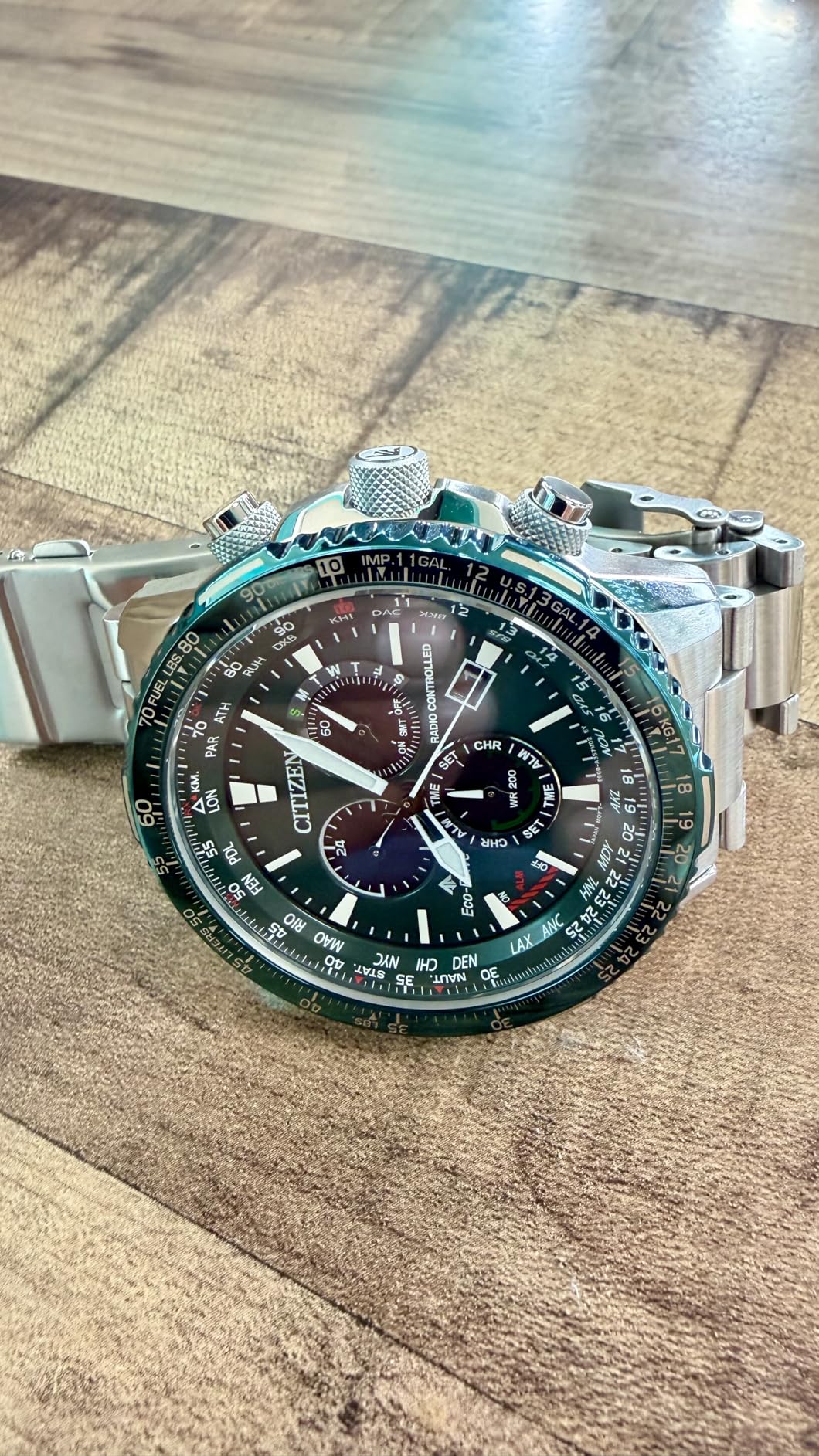 Citizen Eco-Drive Pilot Chronograph Watch with Atomic Timekeeping, Sapphire Crystal customer photo 1