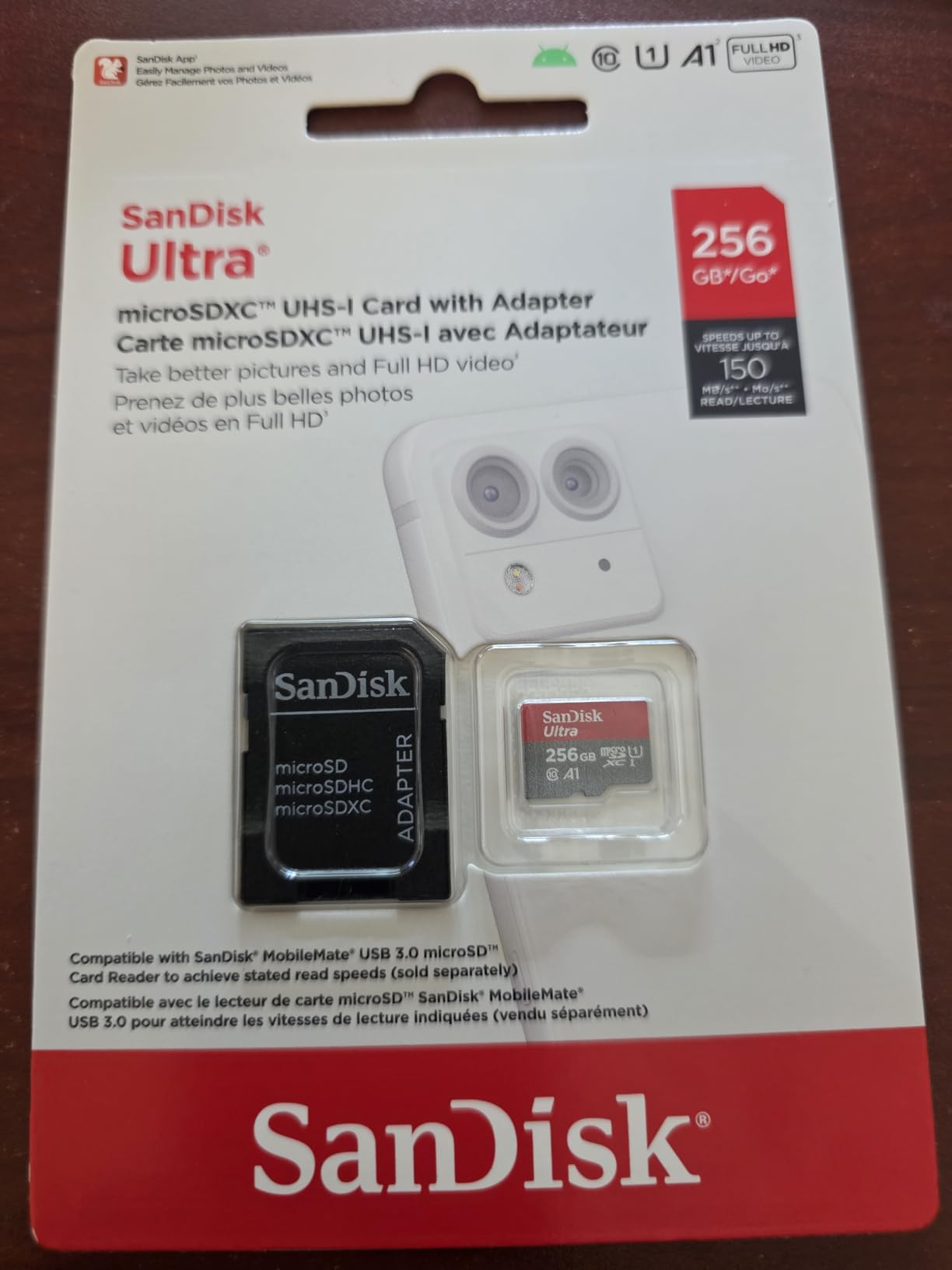 SANDISK 256GB Ultra microSDXC UHS-I Memory Card with Adapter - Up to 150MB/s, C10, U1, Full HD, A1, MicroSD Card - SDSQUAC-256G-GN6MA customer photo 1
