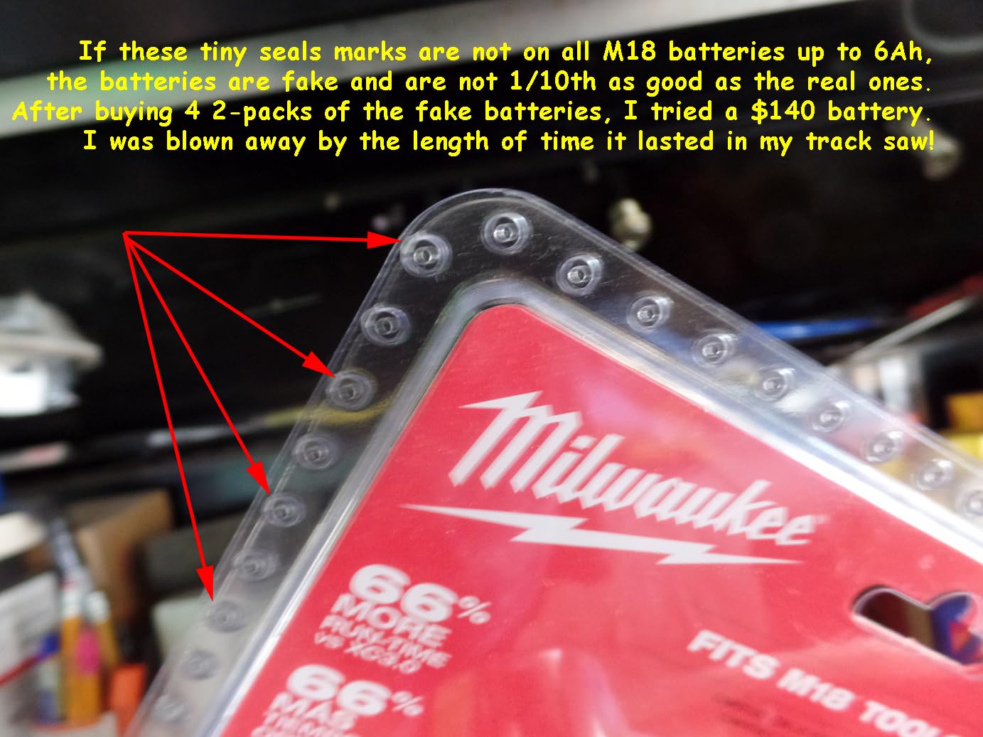 48-11-1850R M18 18V 5Ah XC Extended Capacity Resistant Battery 2 Pack, (48-11-1850Rx2) customer photo 1