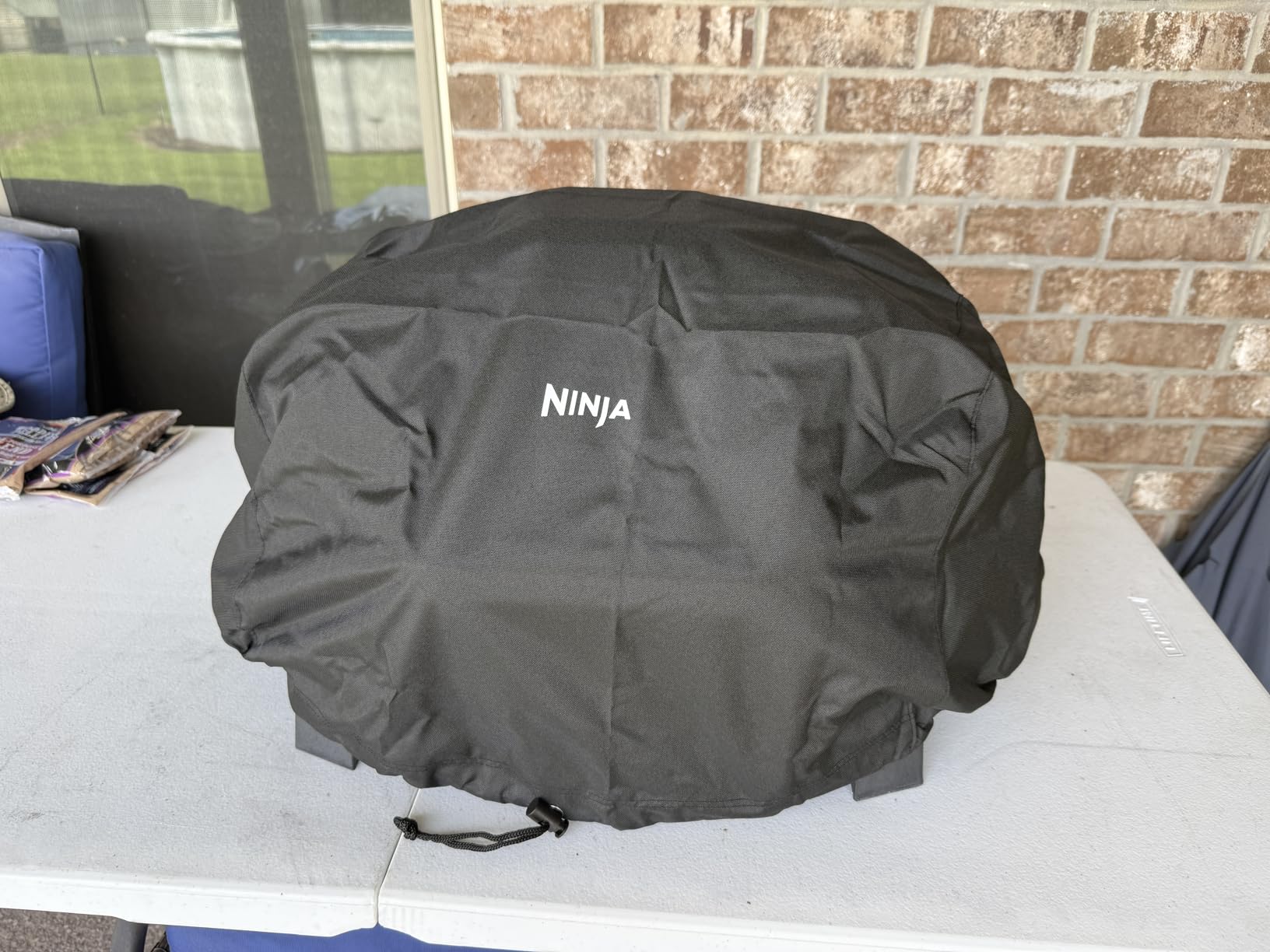 Ninja Premium Outdoor Cover | Compatible with Woodfire Grills (Original Model) | Water-Resistant | Anti-Fade Fabric | Lightweight | Black | 19'' x 24'' x 13' | XSKCOVER customer photo 2