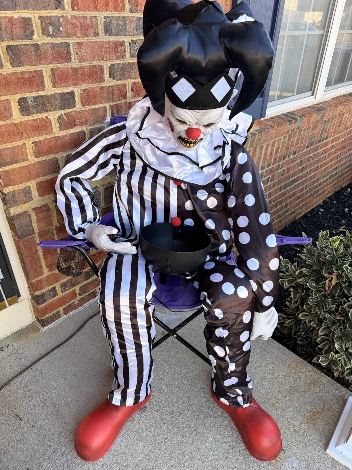 Haunted Hill Farm Soul Sucker Demon Reaper with Child by Tekky, Motion-Activated Talking Halloween Animatronic for Creepy Indoor or Covered Outdoor Halloween Decorations, Plug-in or Battery Operated customer photo 1