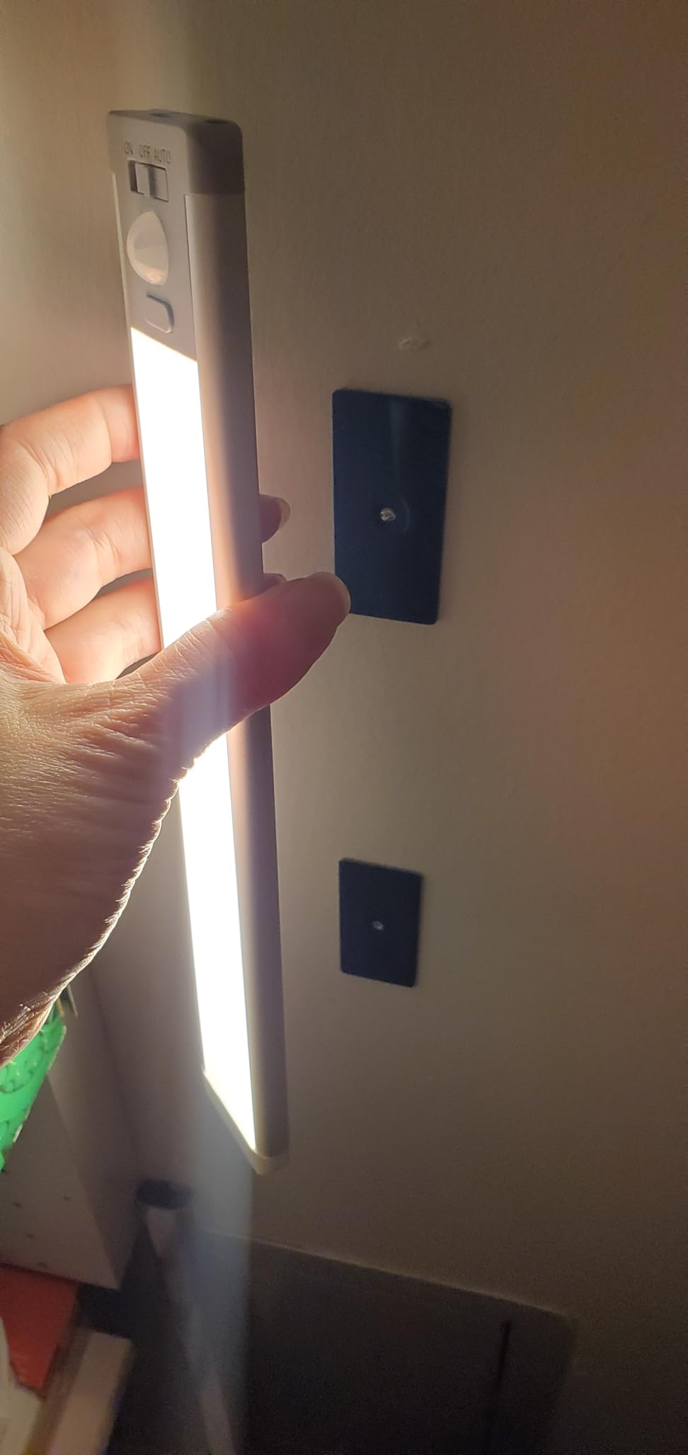MCGOR 10inch Under Cabinet Lighting, 2 Pack Rechargeable Motion Sensor Light Indoor, 5 Levels Dimmable Magnetic Closet Lights, Wireless Under Counter Lights for Kitchen, Stairs customer photo 1