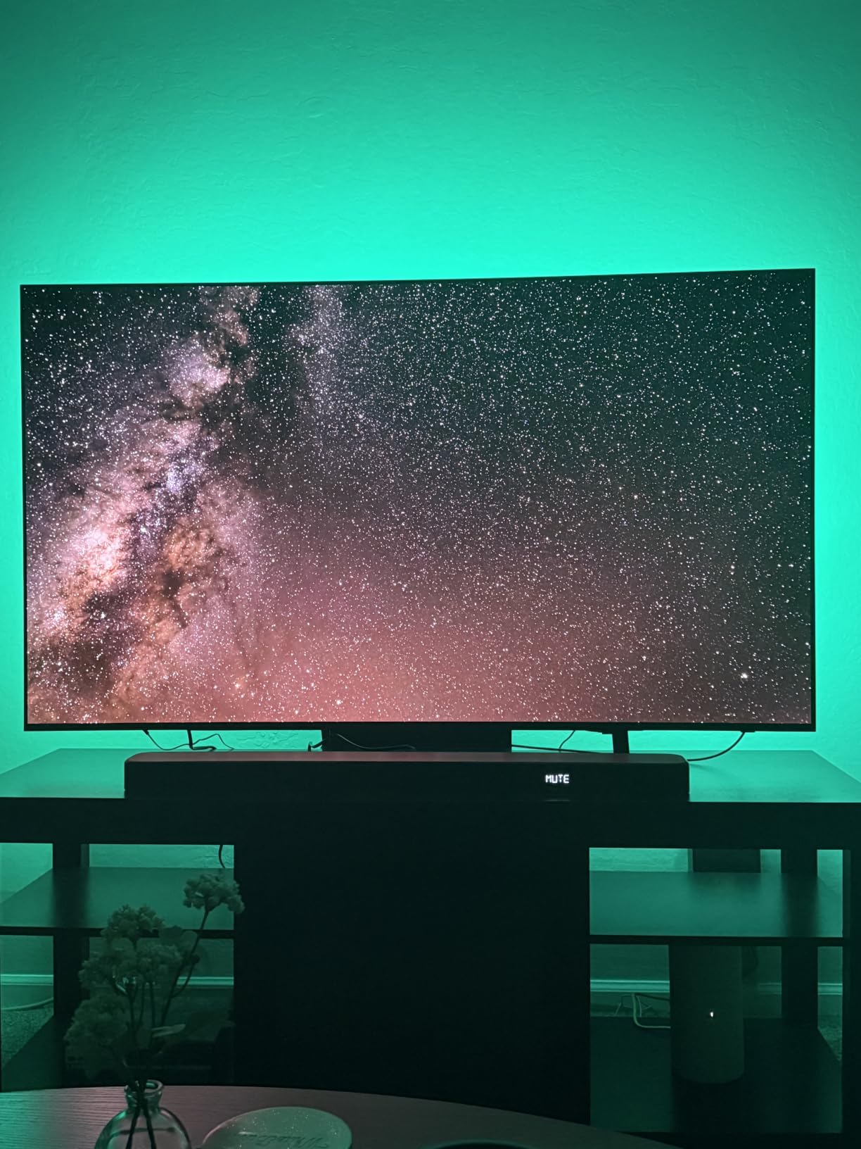 Govee TV LED Backlight, RGBIC Smart LED Strip Lights for 55-65 Inch TVs, Bluetooth and Wi-Fi APP Control, Works with Alexa & Google Assistant, Music Sync, 99+ Scene Modes, Adapter customer photo 2