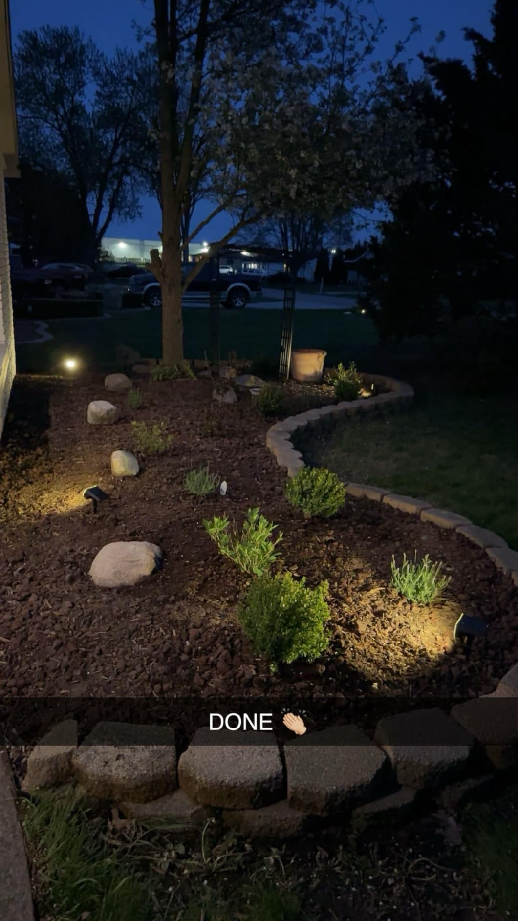 NYMPHY Solar Lights Outdoor Waterproof IP68, 56 LED 3 Lighting Modes Solar Powered Garden Yard Spot Solar Lights for Outside Landscape- 4 Pack (Warm White) customer photo 2