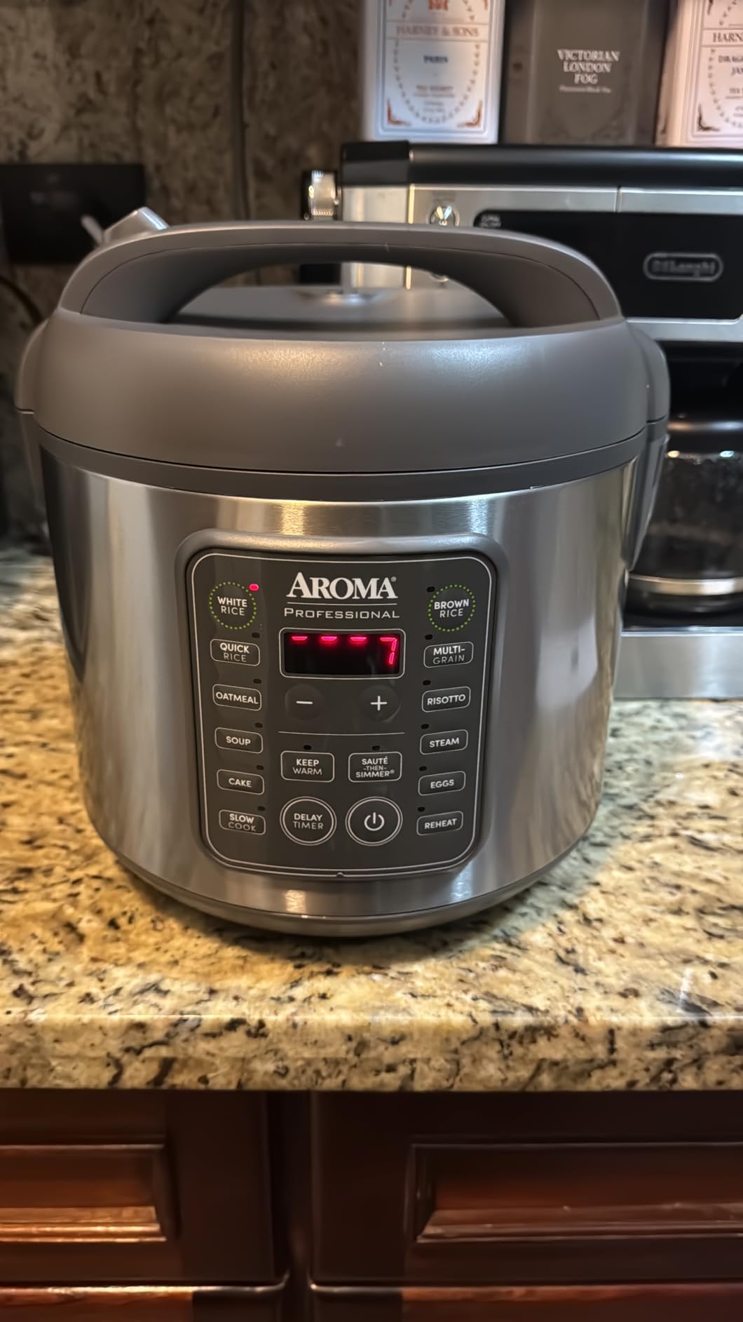AROMA Professional Digital Rice Cooker, 10-Cup (Uncooked) / 20-Cup (Cooked), Multicooker, Slow Cooker, Steamer, Oatmeal Cooker, Egg Cooker, 5 Qt, Gray, ARC-5200SG customer photo 2