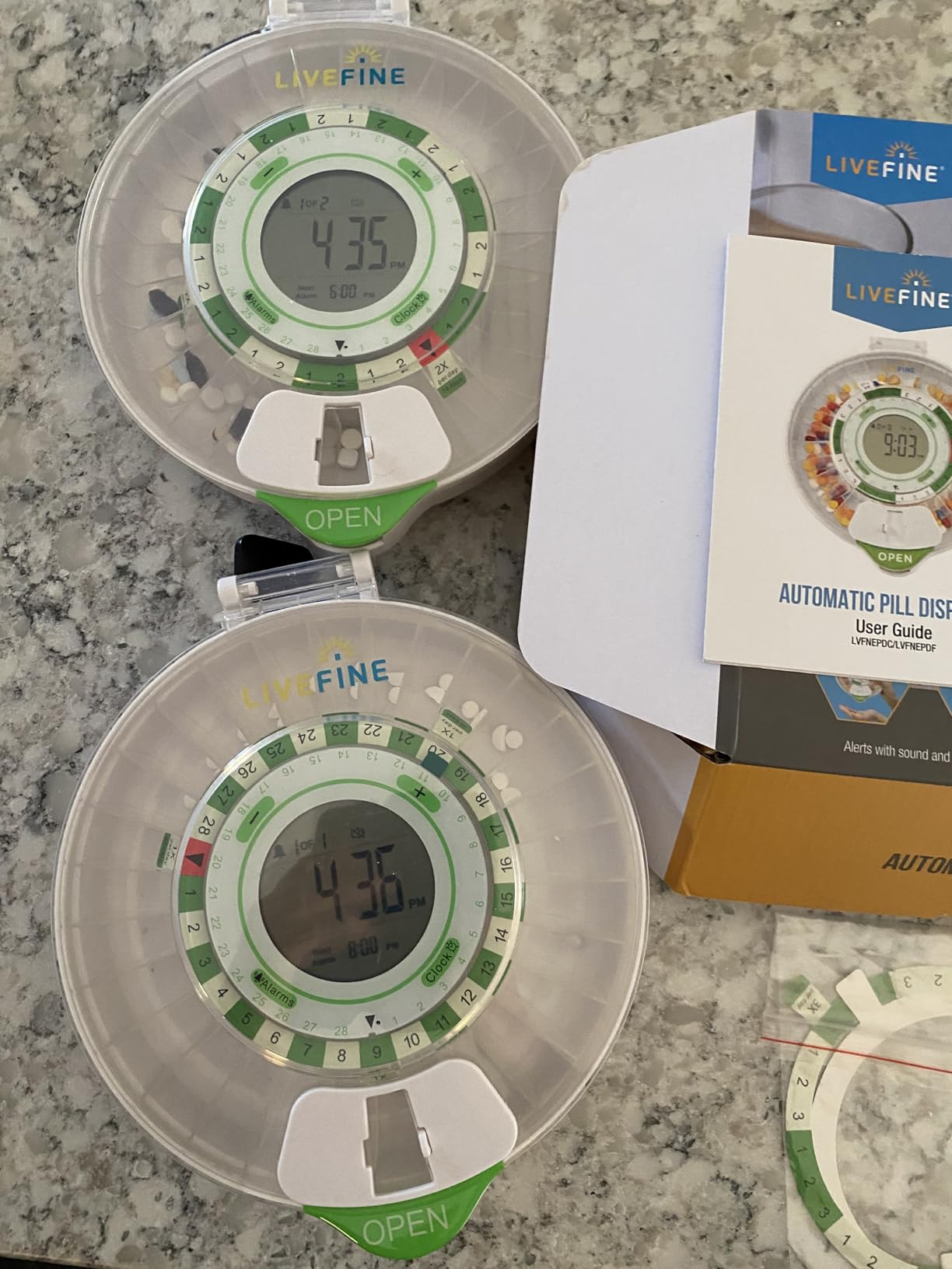 Live Fine 28-Day Automatic Pill Dispenser Clear Lid with Upgraded LCD Display and Key Lock, Sound and Light for Prescriptions customer photo 2