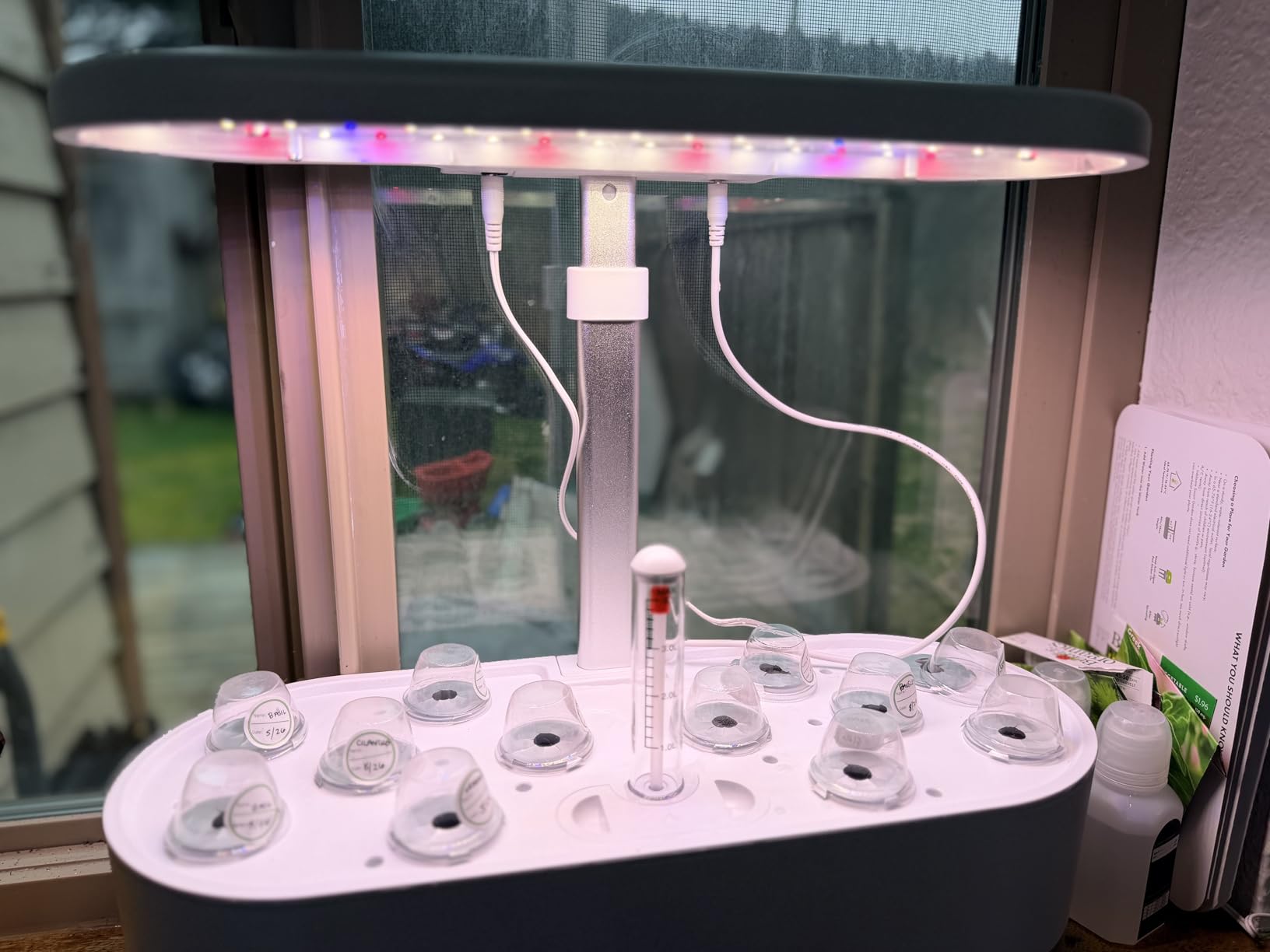 inbloom Hydroponics Growing System 12 Pods, Indoor Herb Garden with LEDs Full-Spectrum Plant Grow Light, Water Shortage Alarm, Automatic Timer, Height Adjustable, Gardening Gifts for Women, White customer photo 1