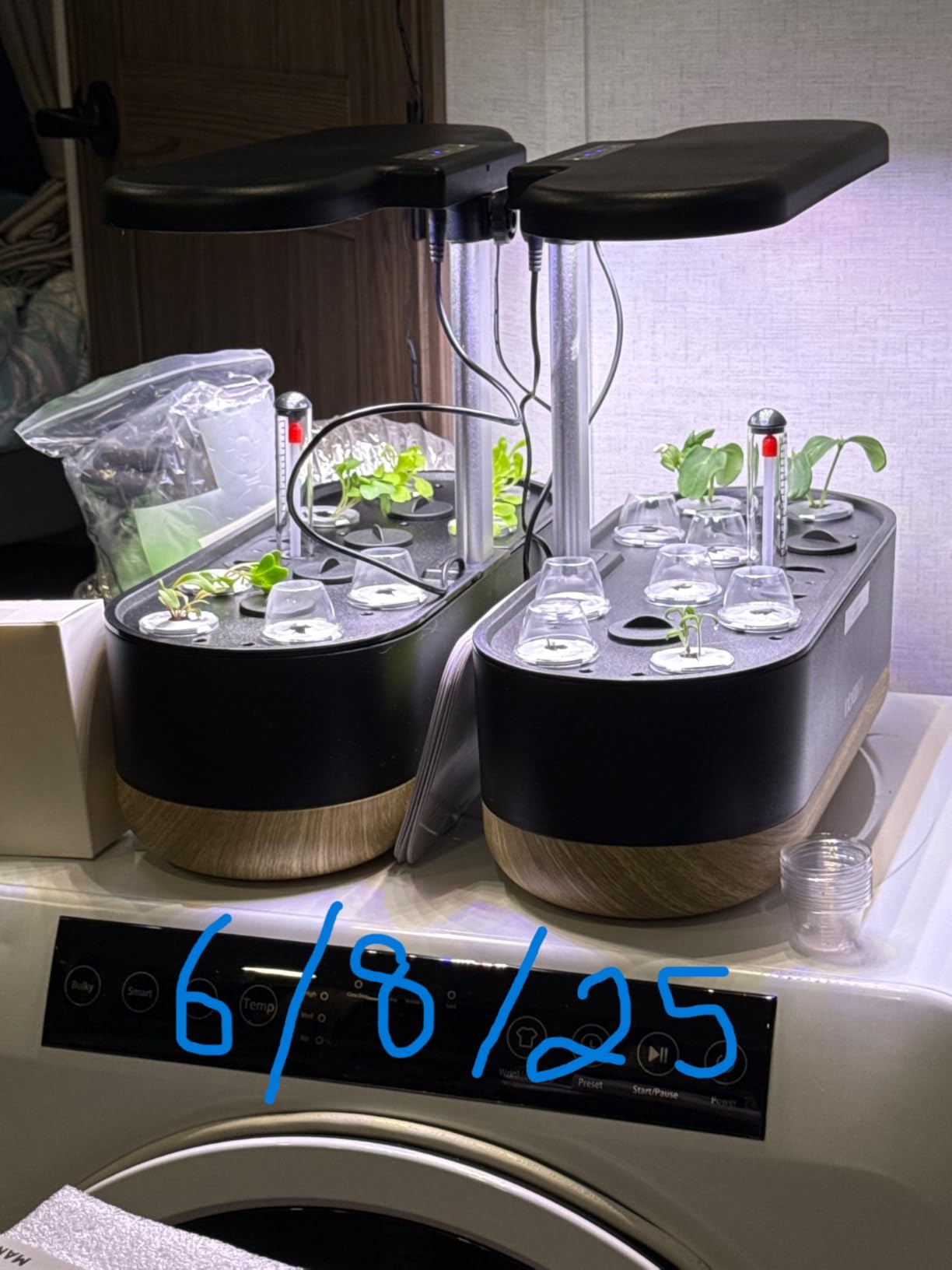 inbloom Hydroponics Growing System 12 Pods, Indoor Herb Garden with LEDs Full-Spectrum Plant Grow Light, Water Shortage Alarm, Automatic Timer, Height Adjustable, Gardening Gifts for Women, White customer photo 2