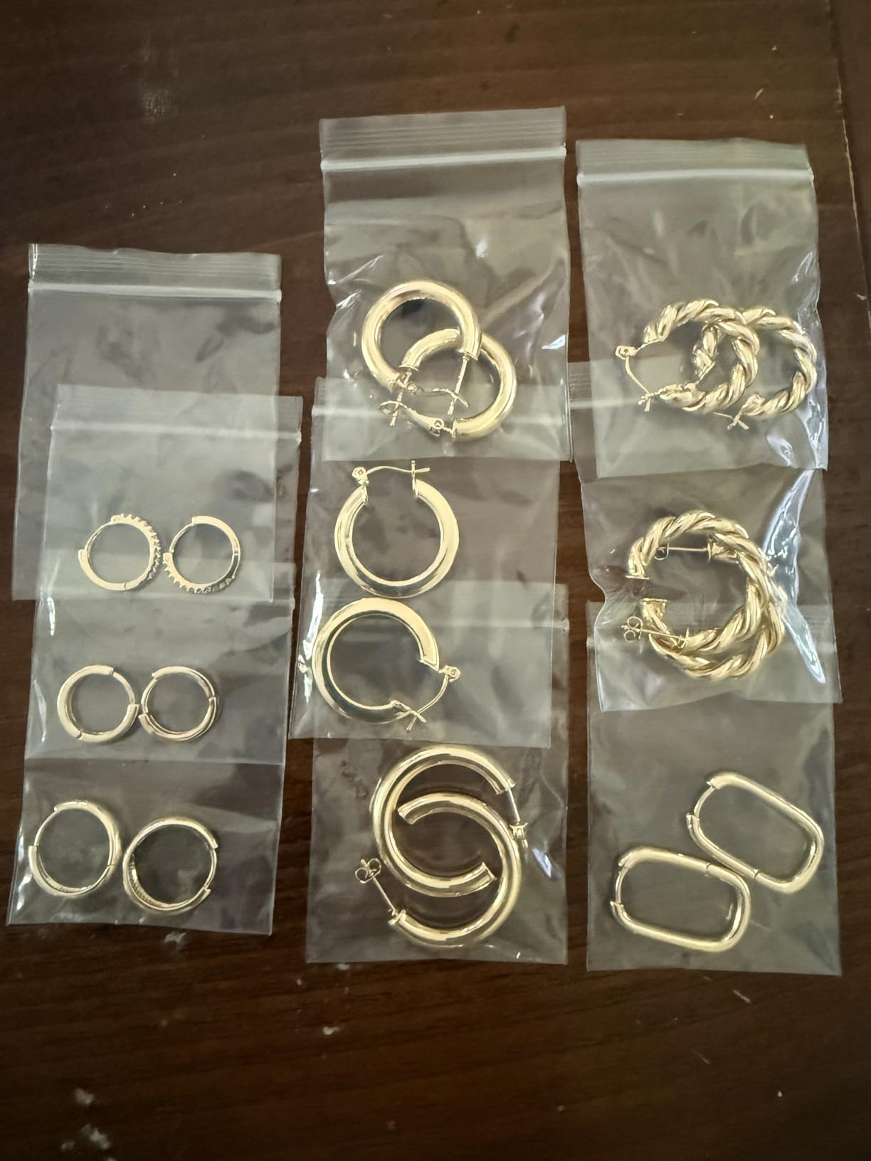 Yesteel 9 Pairs Gold Hoop Earrings for Women, 14K Real Gold Plated Chunky Hoop Earrings Set for Women Hypoallergenic Thick Lightweight Earring for Womens Jewelry Gifts customer photo 1