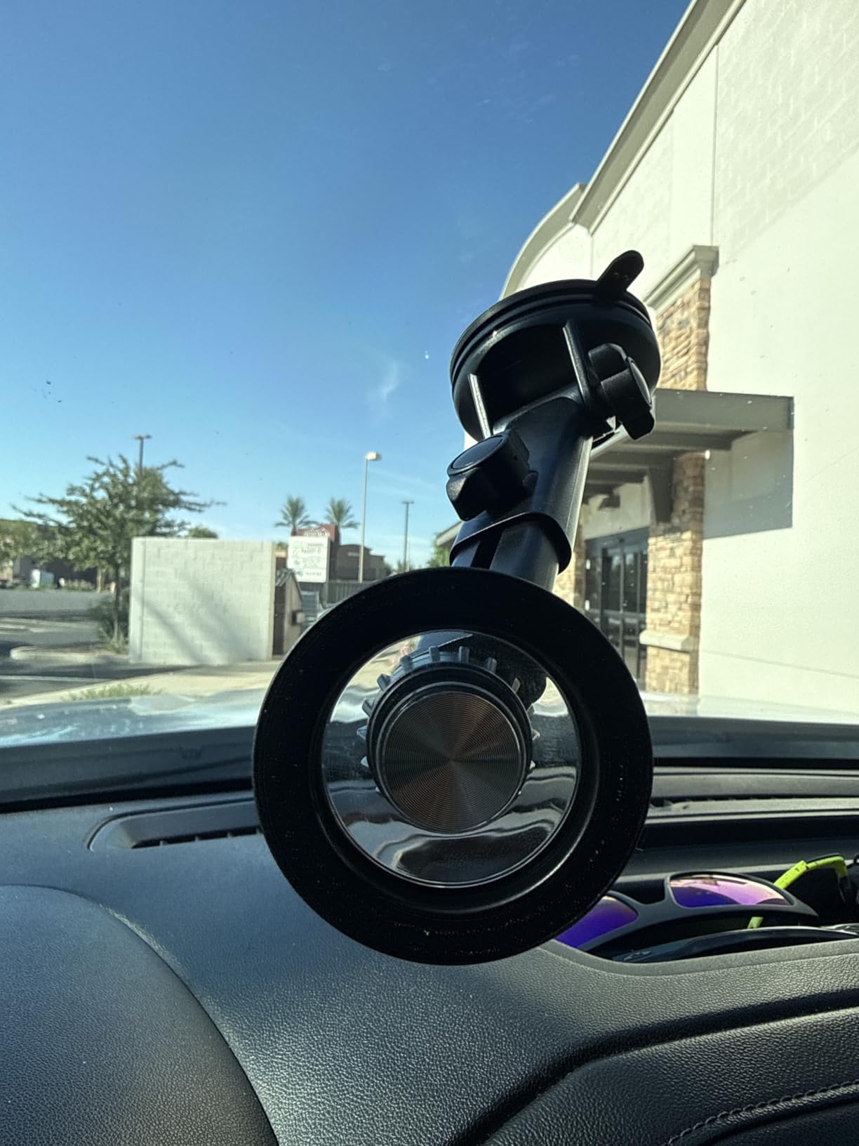 Coolpow for MagSafe Car Mount - Windshield + Vent + Dash Magnetic Phone Holder for Car Phone Holder Mount Cell Phone Holders, Universal Hood Vents for iPhone 17 16 15 customer photo 2
