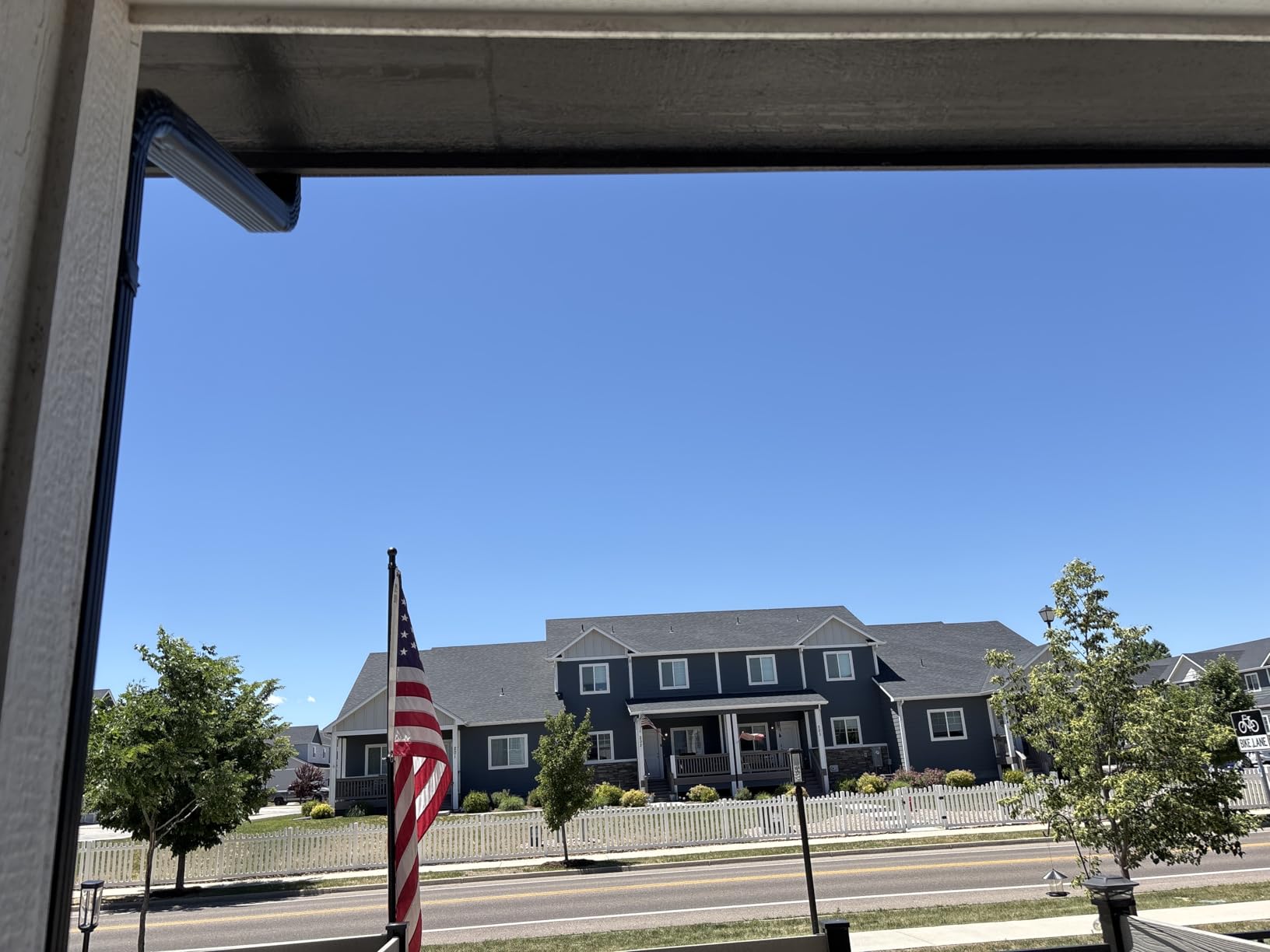 Acostop 10 FT In Ground Flag Poles for Outside House - Fit for 2 Flags Extra Thick Flag Pole Kit with 5 Prongs Base, Windproof Ground FlagPoles customer photo 1
