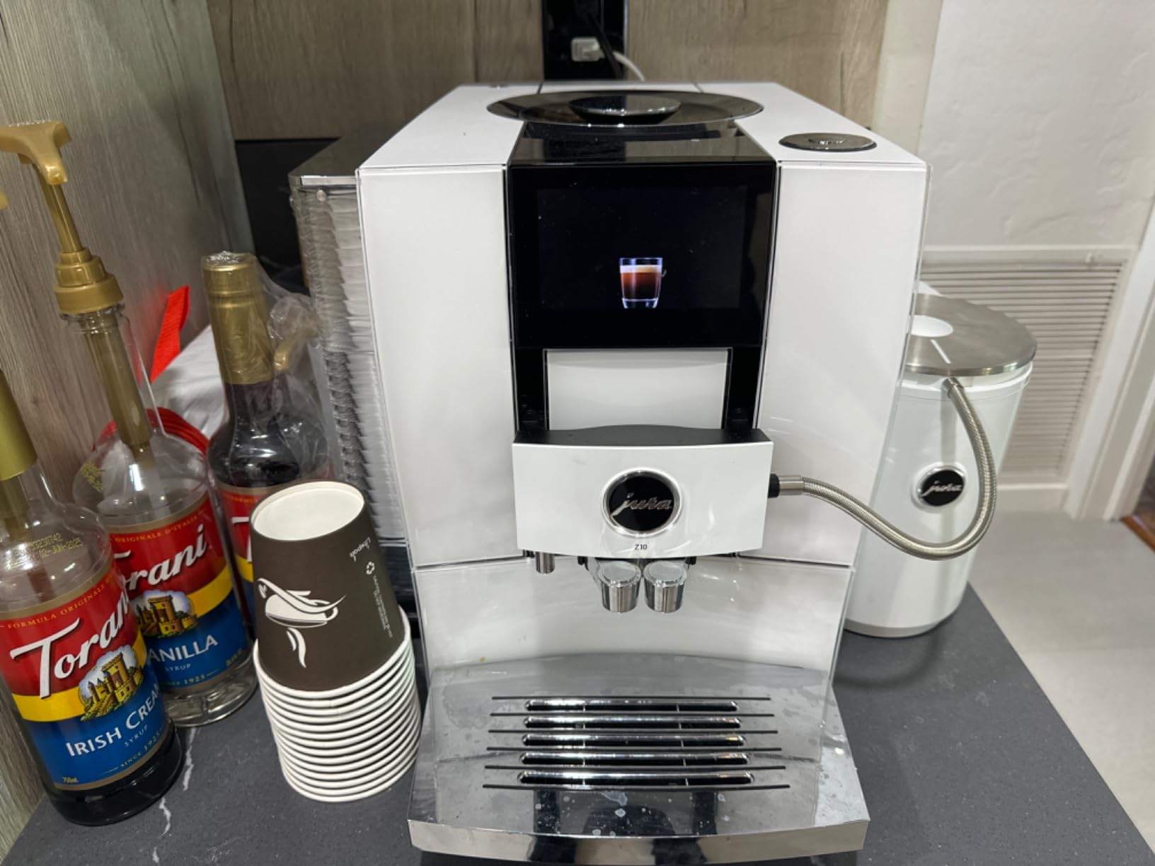 Jura Z10 Diamond White Automatic Coffee Machine customer photo 1