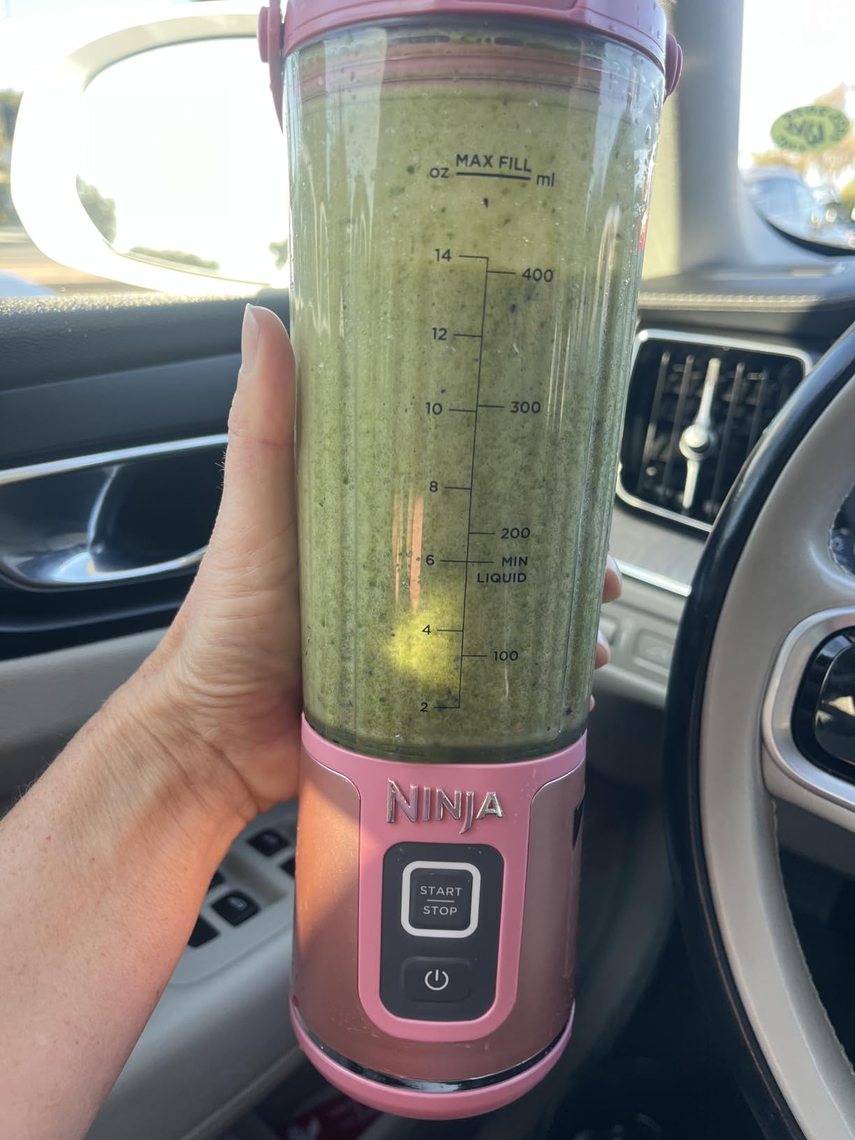 Ninja Blast Portable Blender, Cordless, 18oz. Vessel, Personal Blender for Shakes & Smoothies, BPA Free, Leakproof Lid & Sip Spout, USB-C Rechargeable, Dishwasher Safe Parts, Denim Blue | BC151NV customer photo 2