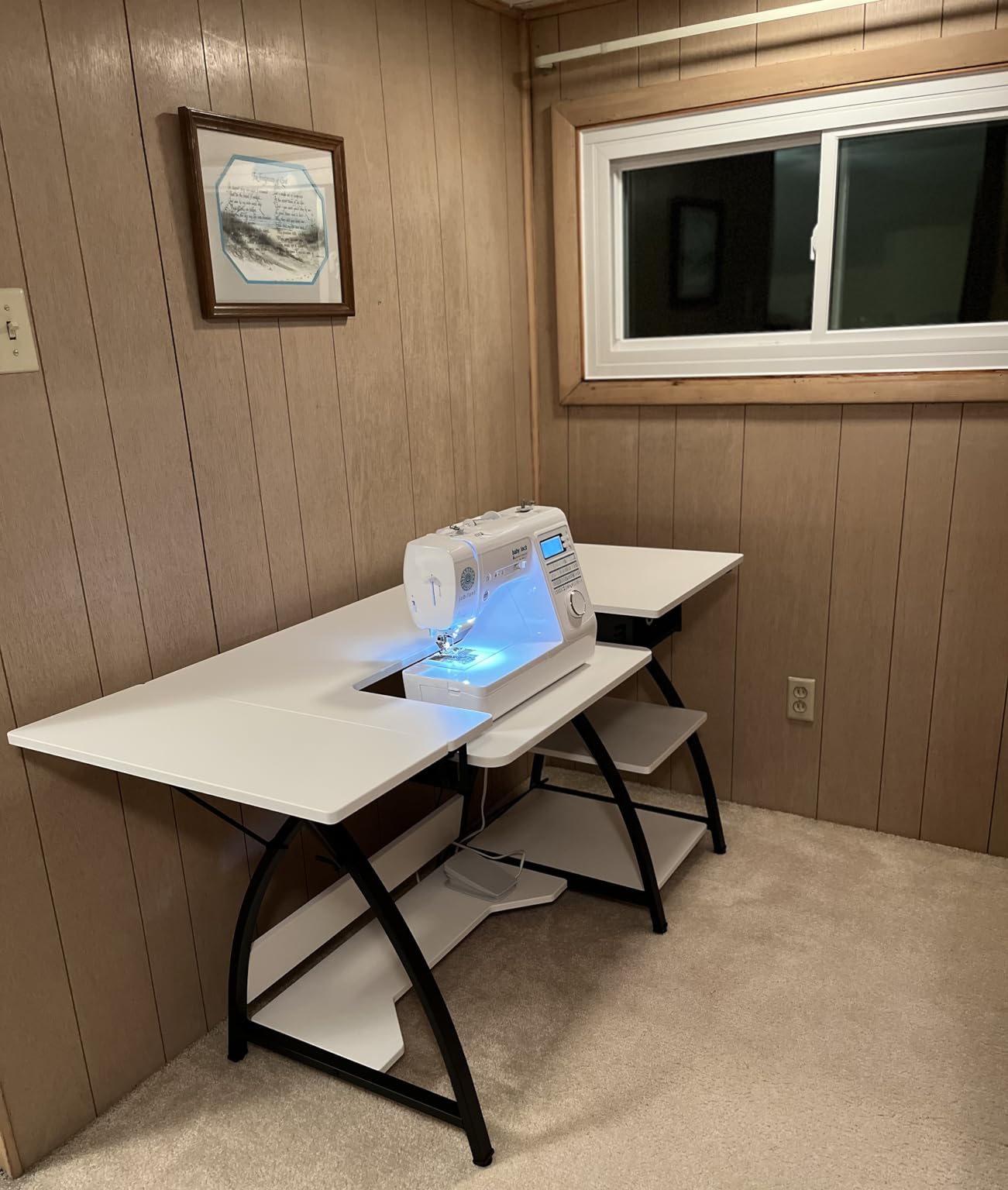Comet Plus Hobby and Sewing Table with Side and Lower Shelf - Can Also Be Used as Computer Desk customer photo 2