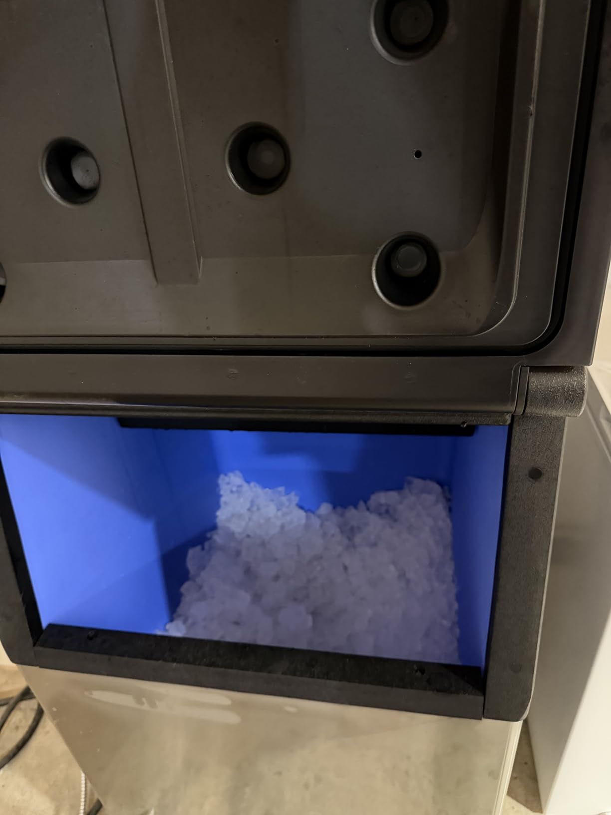 EUHOMY Commercial Ice Maker Machine 400Lbs/24H, ETL Approval, Industrial Ice Machine, 250Lbs Storage, Ice Ready in 11-20min, Stainless Steel Ice Maker for Bar/Cafe/Restaurant/Business customer photo 1