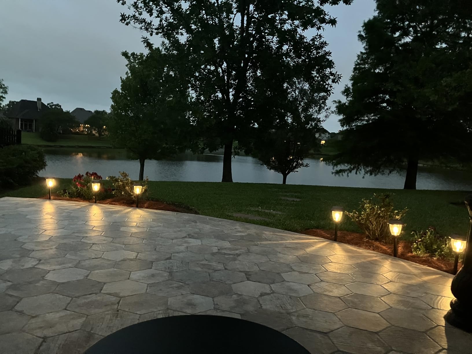 XMCOSY+ Solar Pathway Lights Outdoor, Glass & Stainless Steel Garden Lights with 2 Lighting Modes (10/25 LM), IP65 Waterproof, Warm White for Yard, Walkway, Driveway, Patio & Path (6 Pack) customer photo 1