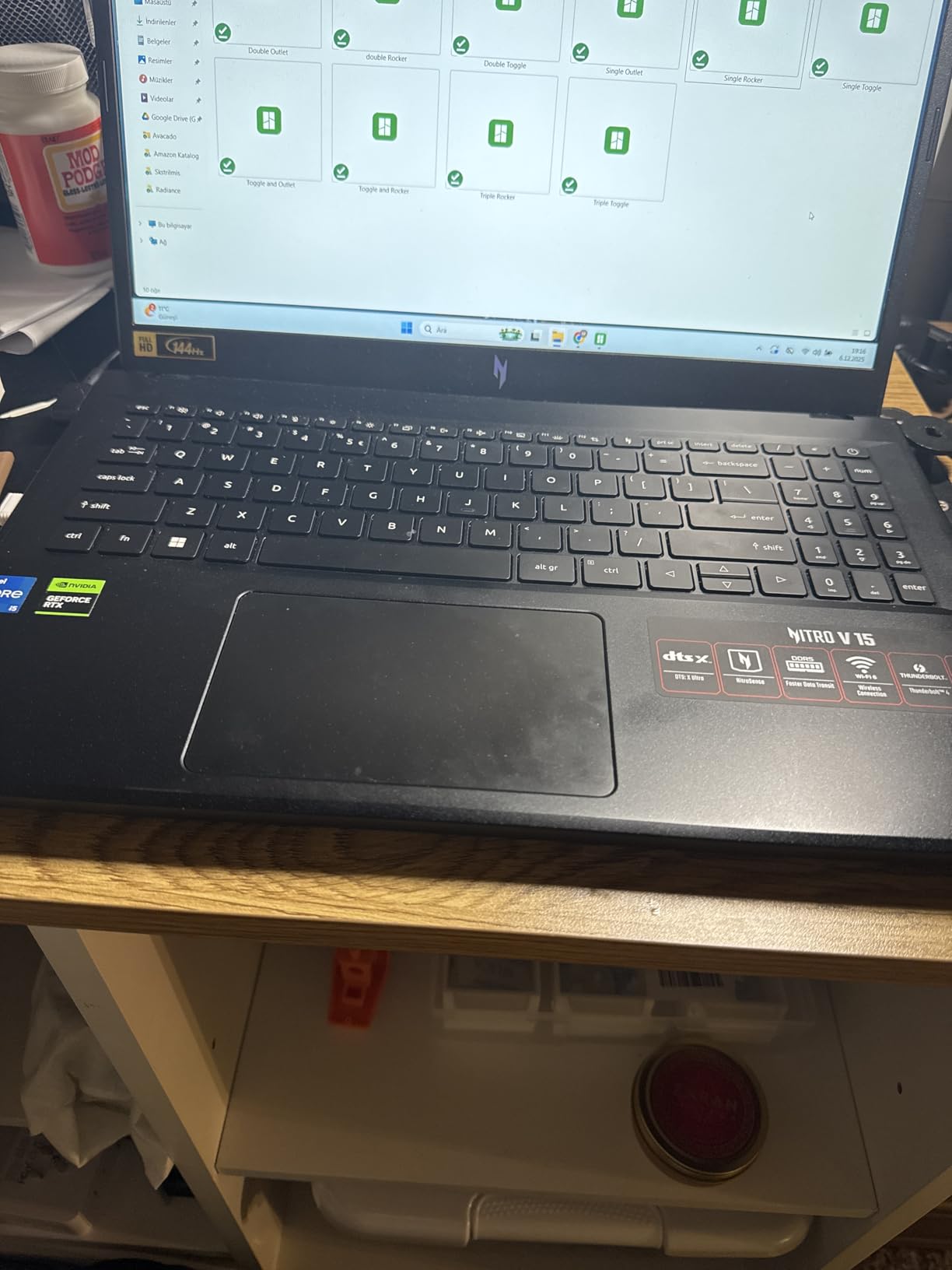 Acer Nitro 5 Gaming Laptop | Intel 12th Gen i7-12650H | NVIDIA GeForce RTX 4060 | 15.6