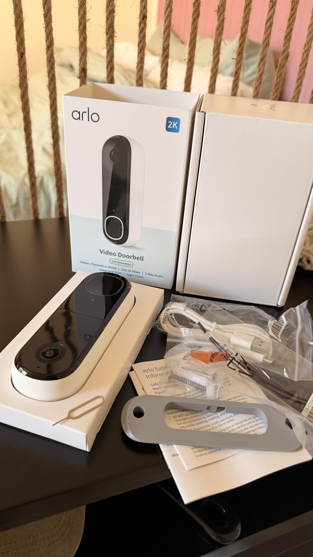 Arlo Video Doorbell 2K (2nd Gen, Latest Release) - Wireless or Wired, Package Detection, Person & Vehicle Recognition, 2-Way Audio, Night Vision, Head to Toe View customer photo 2