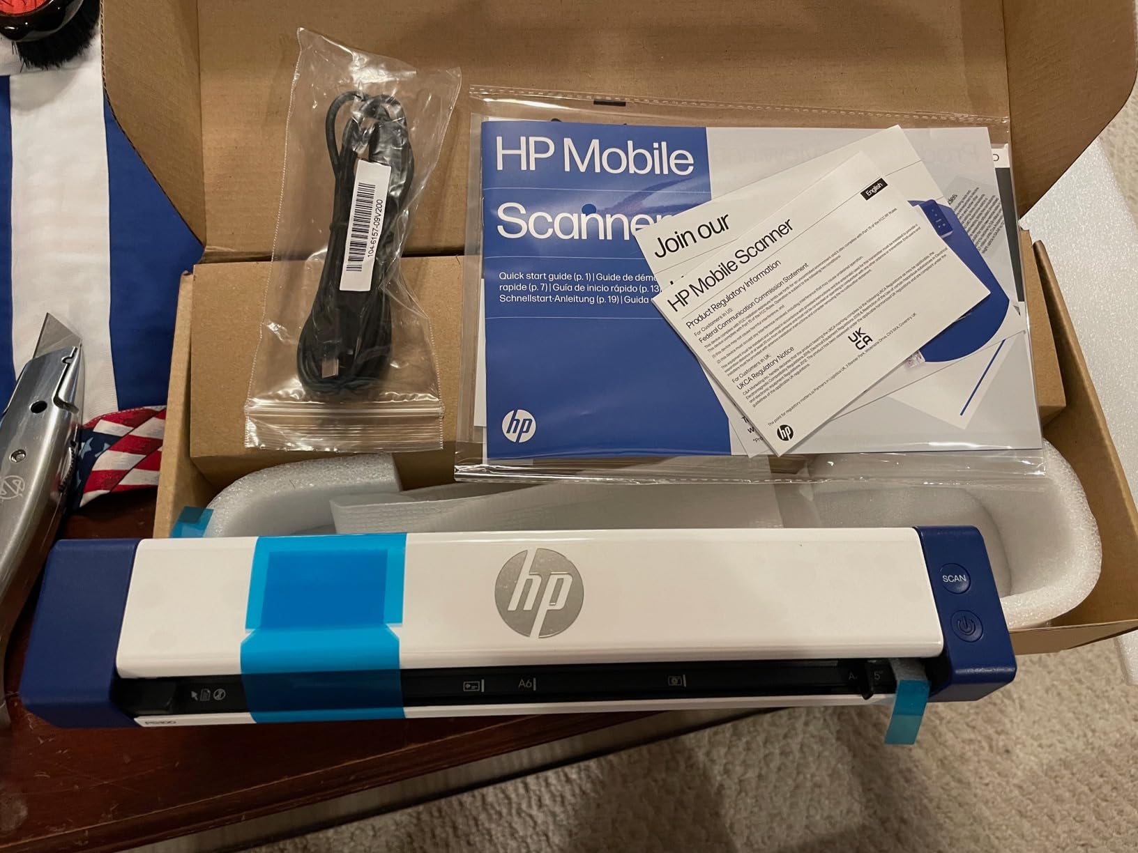 HP Small USB Document & Photo Scanner for Portable 1-Sided Sheetfed Digital Scanning, Model HPPS100 customer photo 2