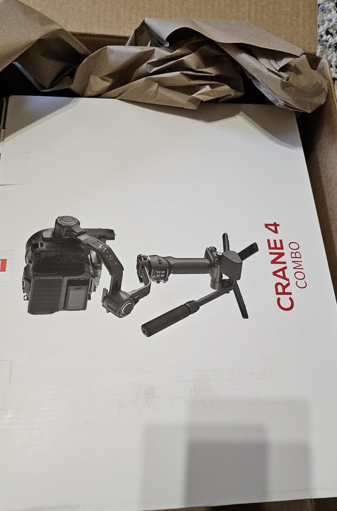 Zhiyun Crane 4 Combo, 3-Axis Gimbal Stabilizer for DSLR and Mirrorless Camera, Nikon Sony Panasonic Canon Fujifilm BMPCC 6K, Fill Light, PD Fast Charge customer photo 2