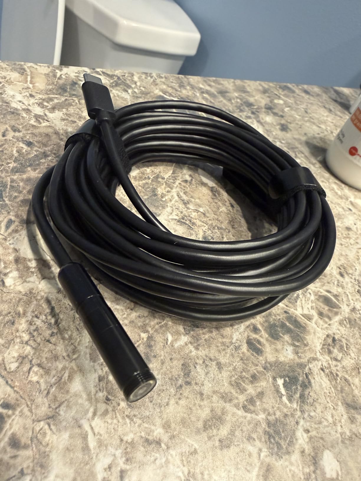 Endoscope Camera with Light, 1920P HD Borescope Tools with 8 Adjustable LED Lights, Endoscope with Semi-Rigid Snake Camera, IP67 Waterproof Inspection Borescope for iOS and Android - 16.4ft Dual-Lens customer photo 2