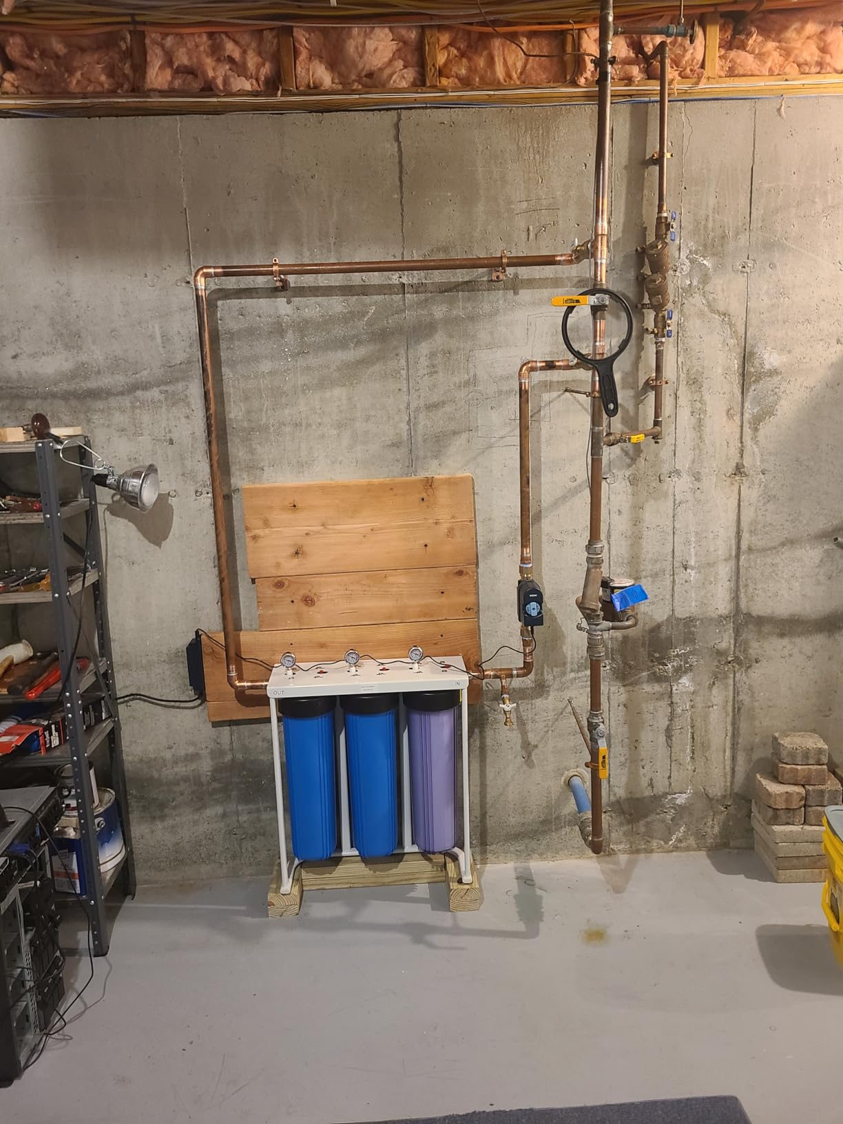 SimPure Whole House Water Filter System, 3 Stages Clear Home Water Pre-Filtration with Carbon Sediment and KDF Filters, Reduce Iron, Chlorine, Manganese...(DB20P-3KDF) customer photo 2
