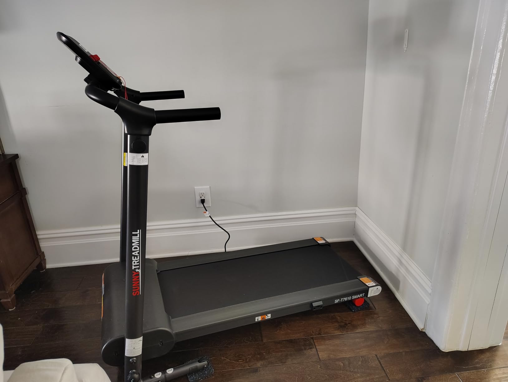 Sunny Health & Fitness Smart Slim Treadmill, Under Desk/Office, Walking Pad with Optional SunnyFit App Enhanced Connectivity customer photo 2
