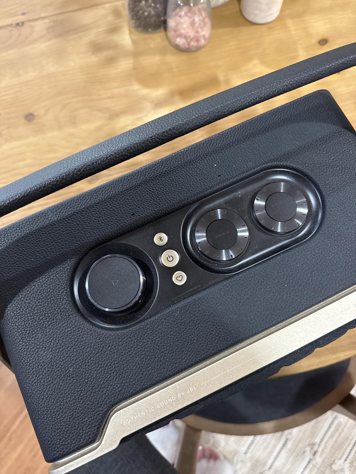 JBL Authentics 300 Portable Wireless Bluetooth Speaker (Black/Gold) customer photo 1