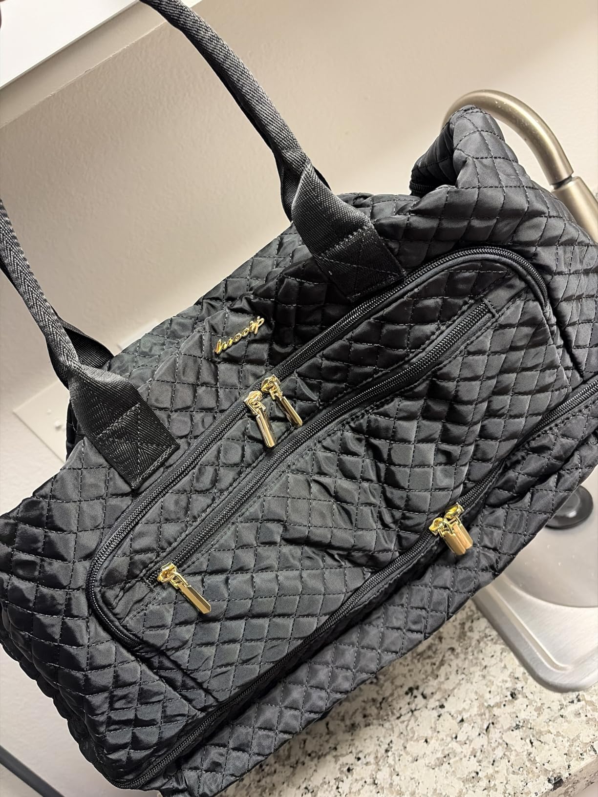 Large Travel Duffle Bags for Women: 35L Weekender Bag with Shoe Compartment customer photo 2