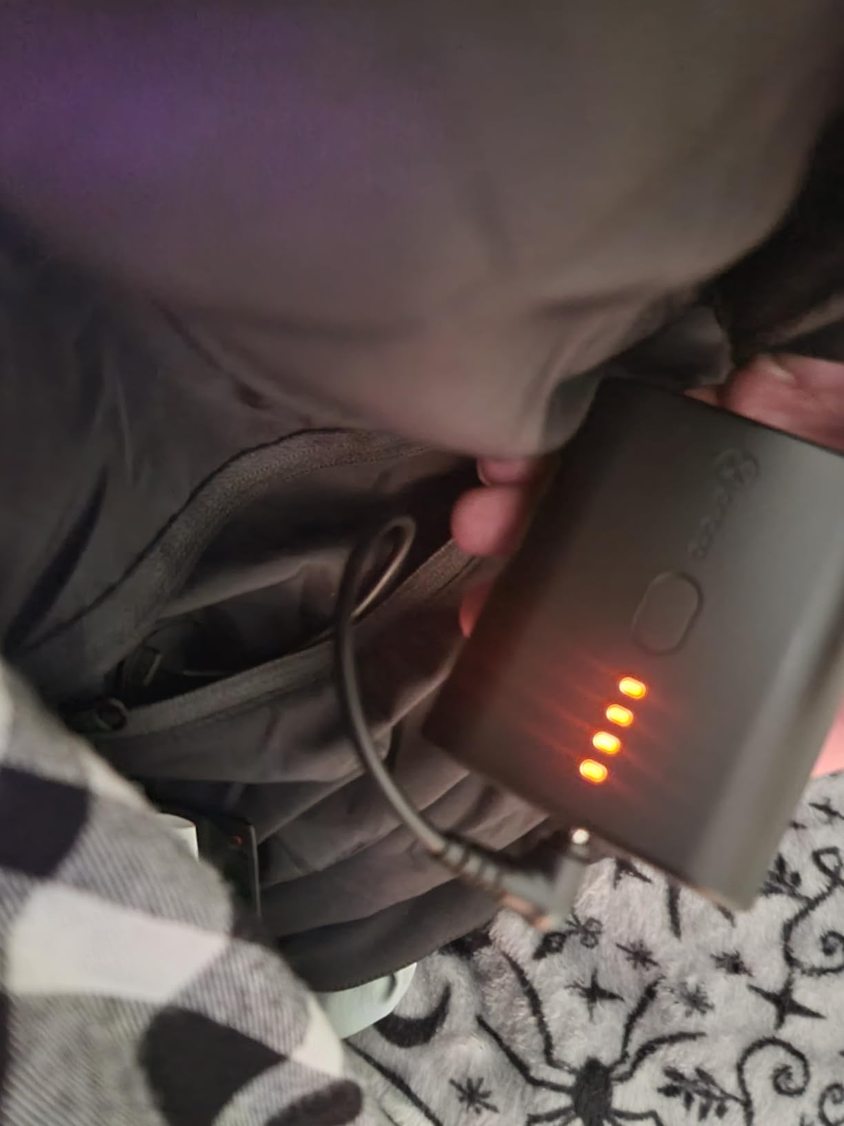 ORORO Men's 5 Heat Zones Dual Control Heated Jacket, Heated Coat with USB-C Rechargeable Battery customer photo 2