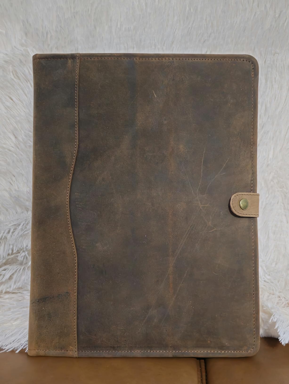 Leather Portfolio, Leather Binder with Pen, Leather Portfolio for Men and Women, Leather Padfolio, Leather Folder, Portfolio Binder, Business Portfolio Men and Women customer photo 2