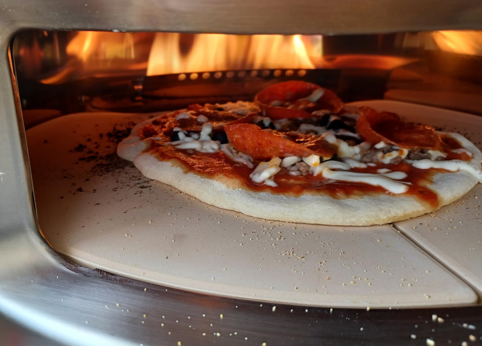 Solo Stove Pi Prime Pizza Oven Outdoor - Gas, Propane - Portable Pizza Oven with Cordierite Stone Cooking Surface - Demi-Dome Design customer photo 1