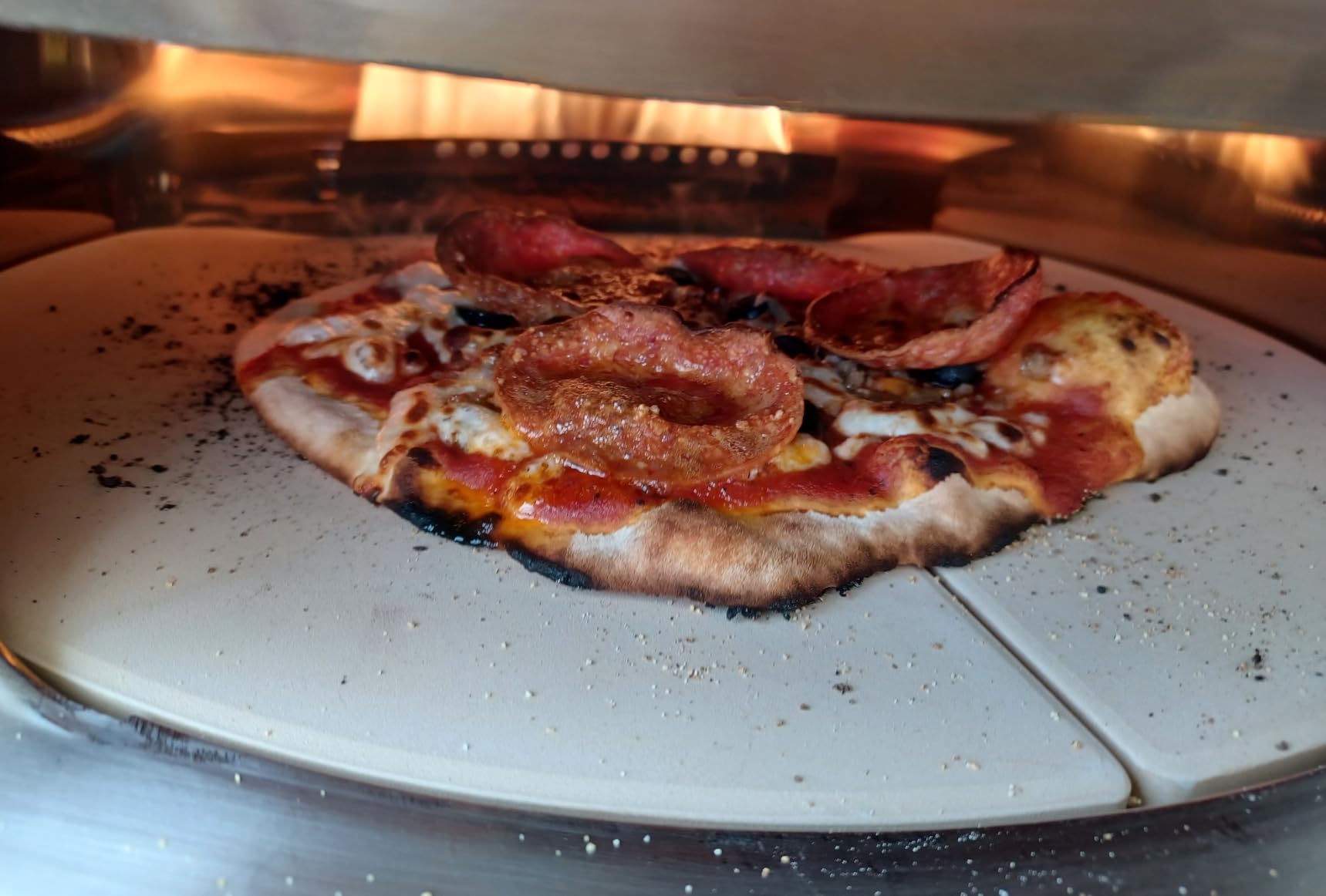 Solo Stove Pi Prime Pizza Oven Outdoor - Gas, Propane - Portable Pizza Oven with Cordierite Stone Cooking Surface - Demi-Dome Design customer photo 2