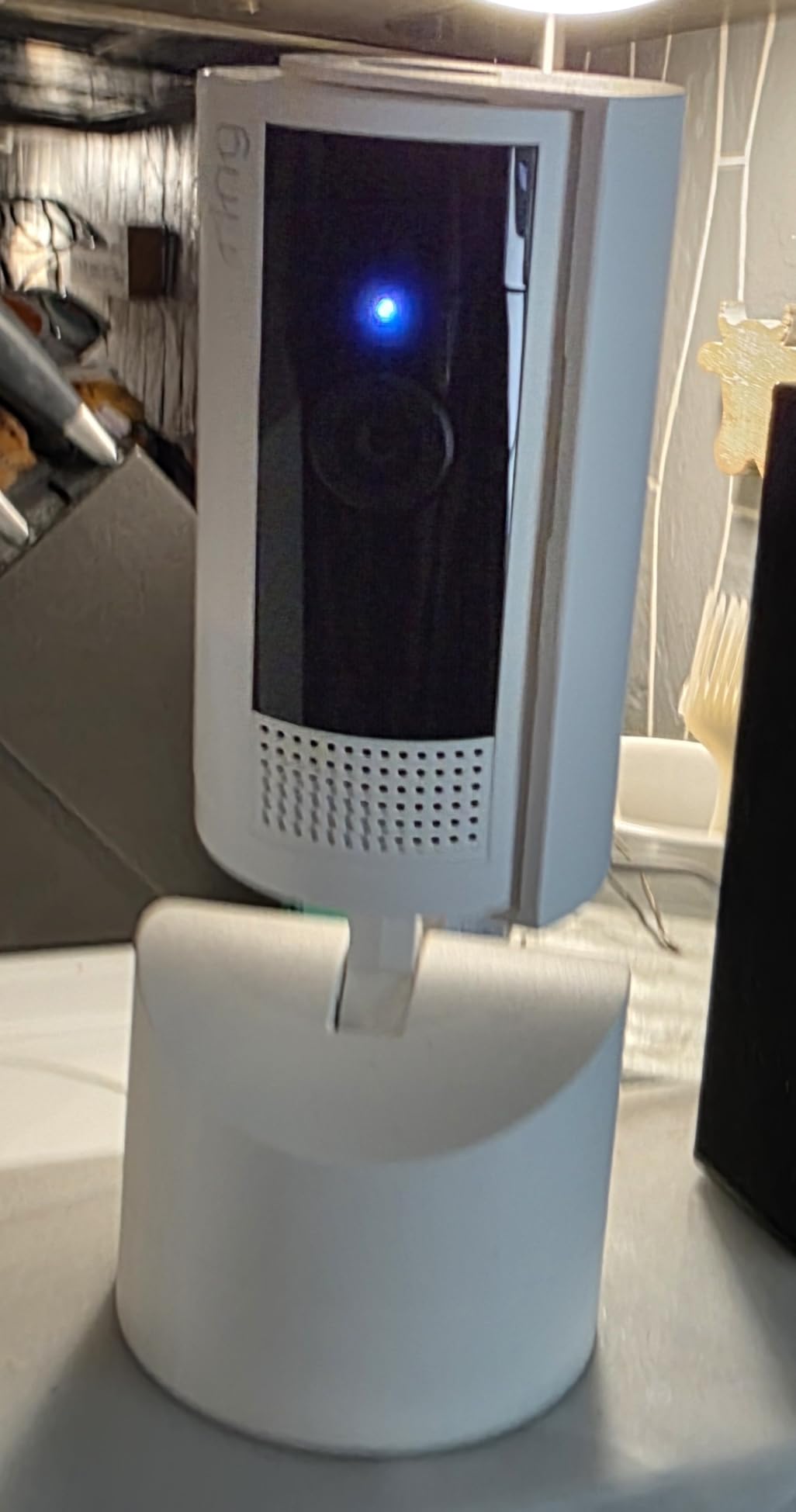 Ring Pan-Tilt Indoor Cam (newest model) — See all around your home or business with 360° pan coverage, HD video, plus Two-Way Talk (2024 release), White customer photo 2