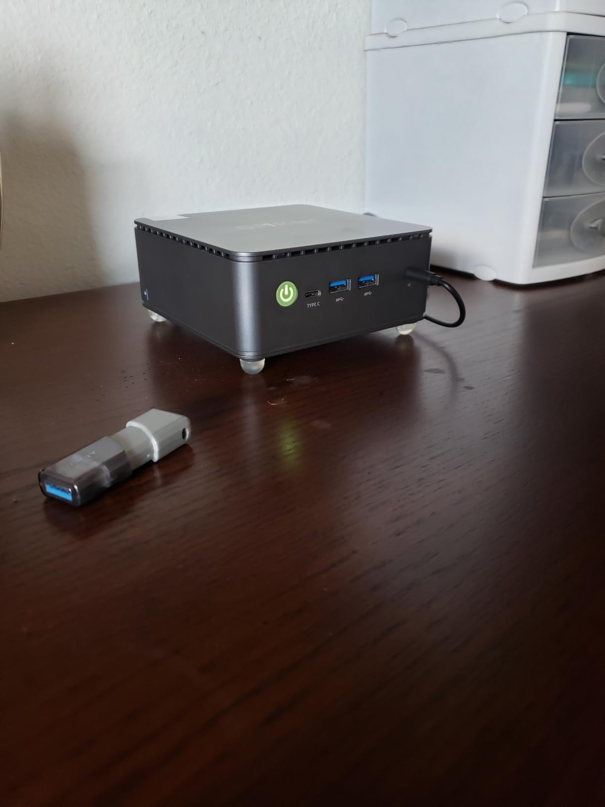 GMKtec G11 Mini PC, AMD Ryzen Embedded R2514 (Beats 4300U/N150), 16GB DDR4 RAM 512GB PCIe M.2 SSD, Dual NIC 2.5GbE, USB-C, HDMI, Triple Display customer photo 1