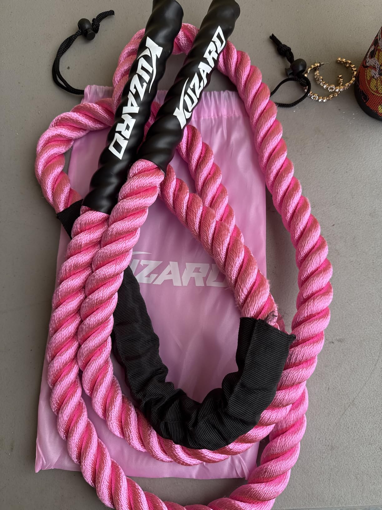 KUZARO Jump Rope, Weighted Jump Rope for Women, Heavy Jump Ropes for Fitness, Home Gym Exercise Equipment, Adult Skipping Rope for Improve Strength, Weight Loss, Boxing Training, Total Body Workout Equipment customer photo 1