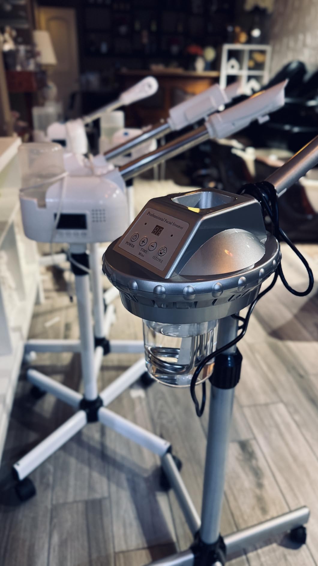 Professional Facial Steamer for Deep Hydration, 2in1 Ozone Face Steamer with 5X Magnifying Lamp, Suitable for Home Use or Beauty Spa Deep Cleansing and Hydration customer photo 1