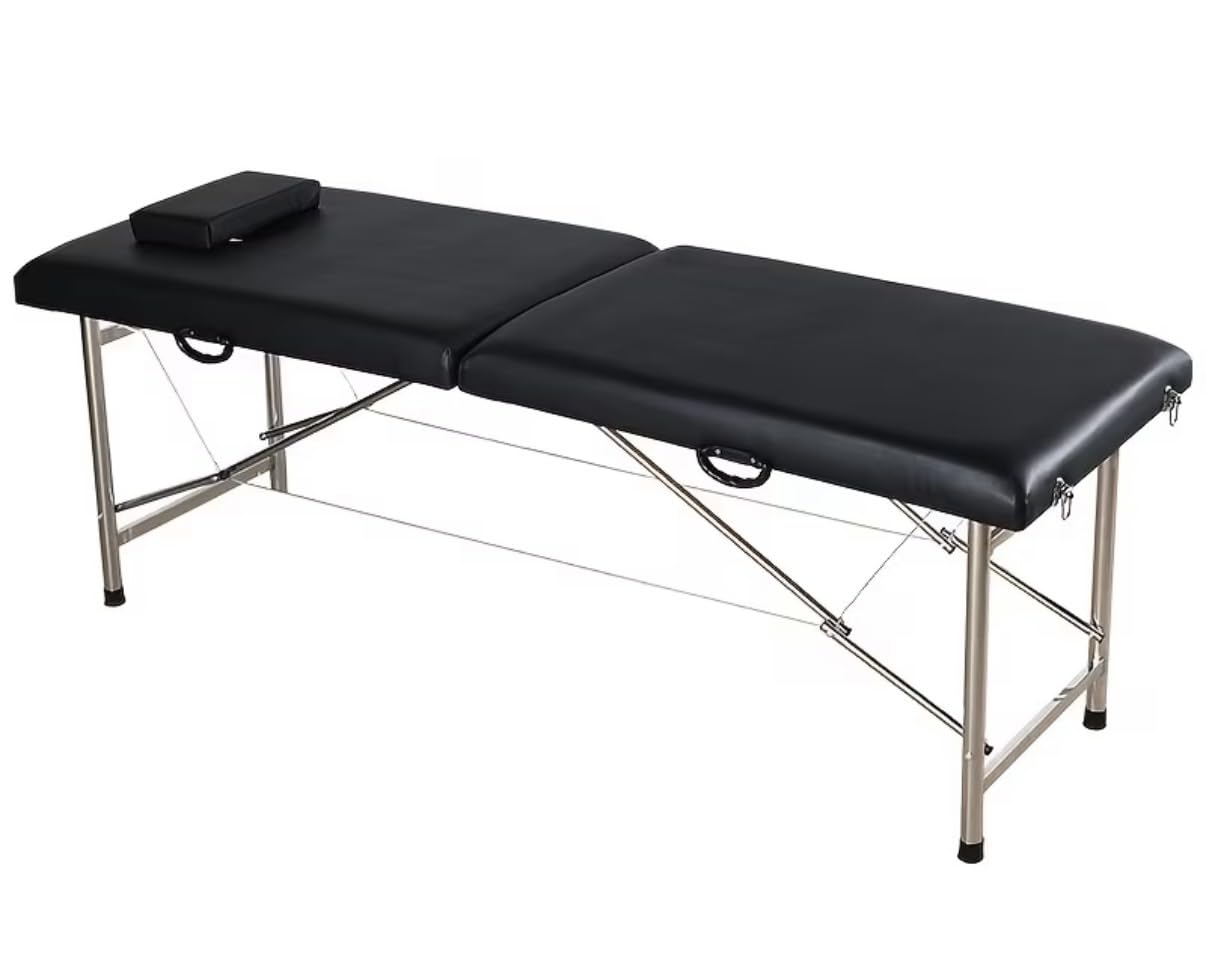 CHRUN Massage Table Portable Wooden Lash Bed 24 inch Wide Massage Bed Foldable Beauty Spa Tattoo Face Cradle Adjustable Height customer photo 1