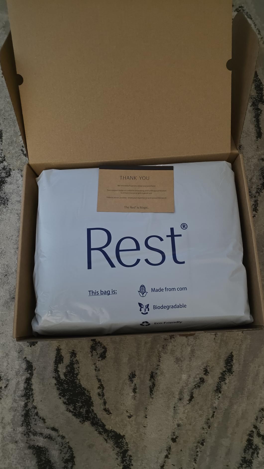 REST Evercool Cooling Comforter, Full/Queen, Blanket for Hot Sleepers, All Season Bedding to Keep Cool for Night Sweats, Breathable Lightweight Blanket, Midnight Blue customer photo 1