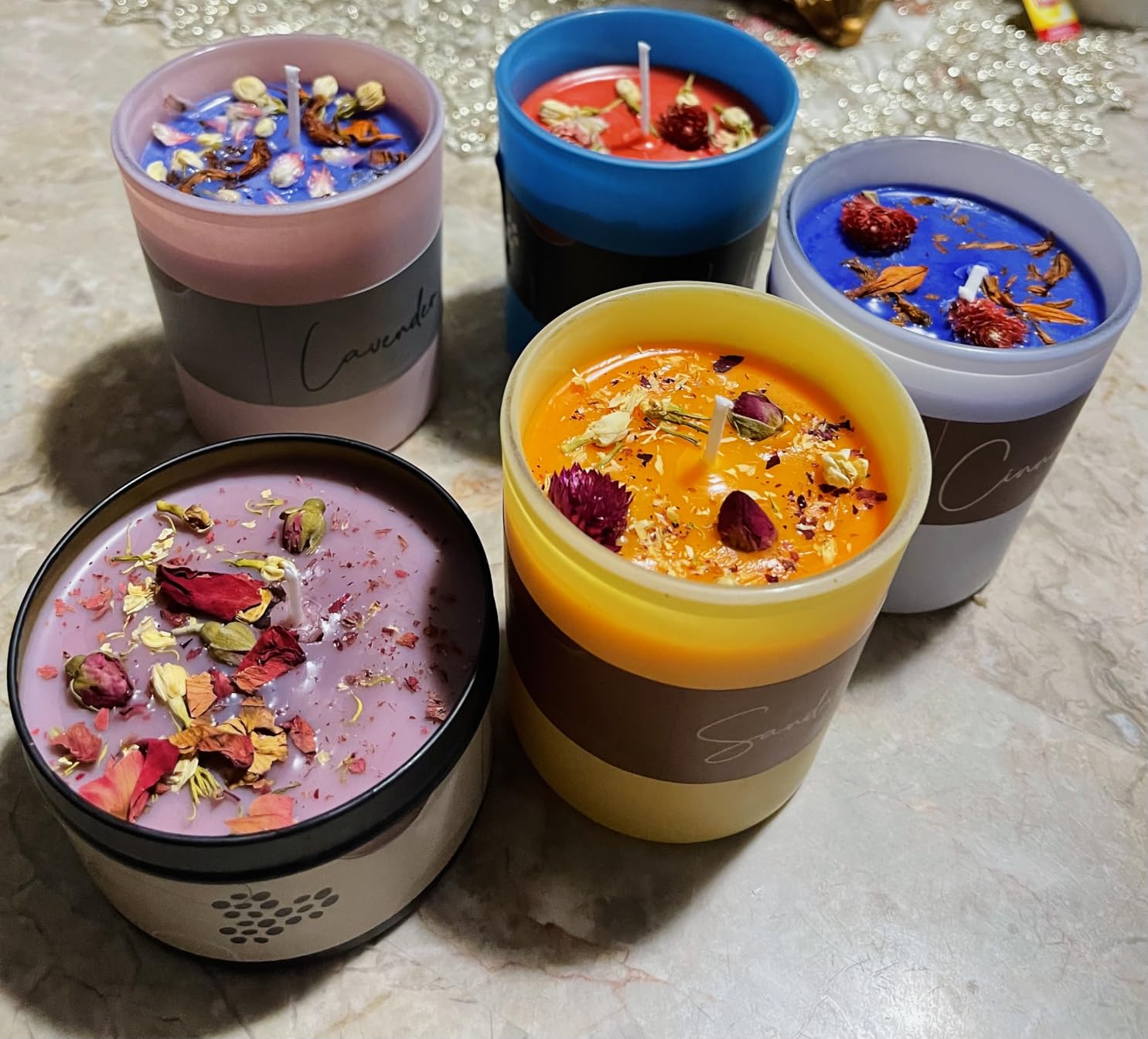 SoftOwl Premium Soy Candle Making Kit with Electric Melter - Soy Wax, Big 7oz Jars & Tins, 7 Pleasant Scents, Color Dyes & More - Perfect as Home Decorations - DIY Starter Scented Candles Making Kit customer photo 2