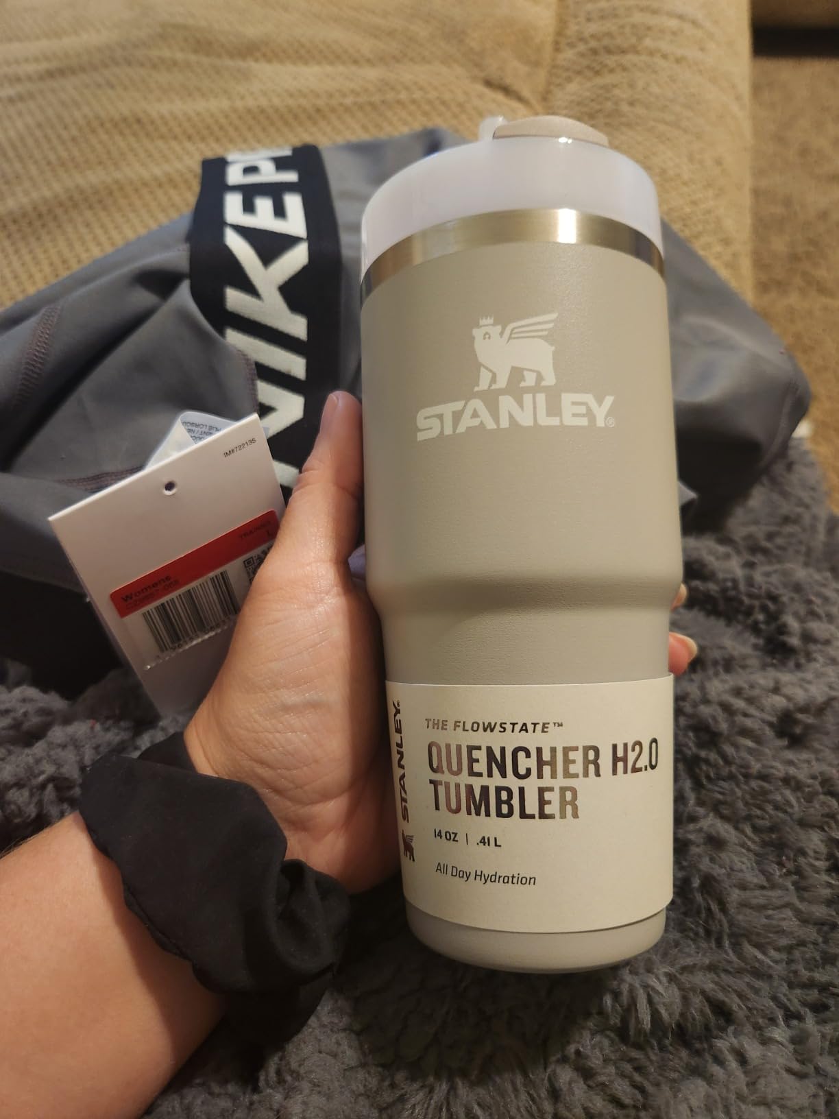 Stanley Quencher H2.0 Tumbler with Straw 14 oz | Flowstate 3-Position Lid | Cup Holder Compatible for Travel | Insulated Stainless Steel Cup | BPA-Free | Ash customer photo 2