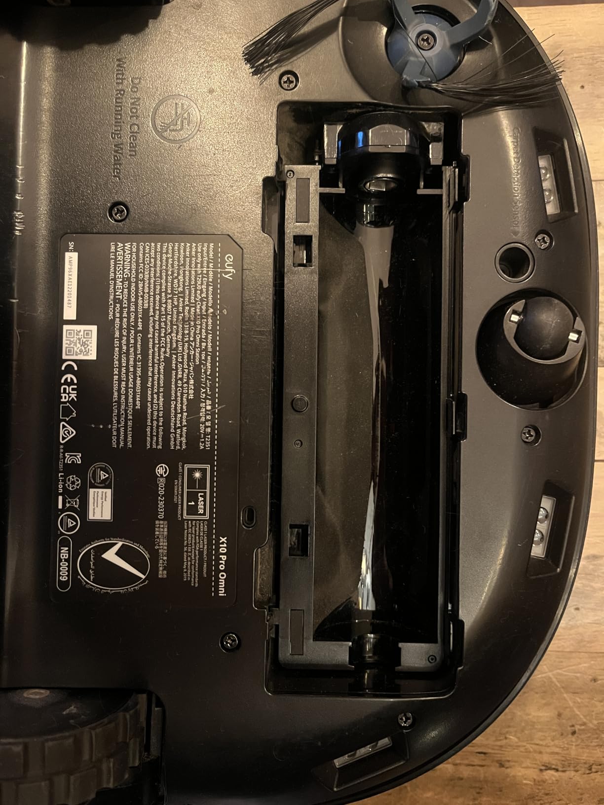 eufy X10 Pro Omni Robot Vacuum and Mop Combo, 8,000 Pa, Dual Mops with 12 mm Auto-Lift and Carpet Detection, AI Obstacle Avoidance, Auto Mop Washing&Drying, Self-Emptying, Self-Refilling customer photo 2