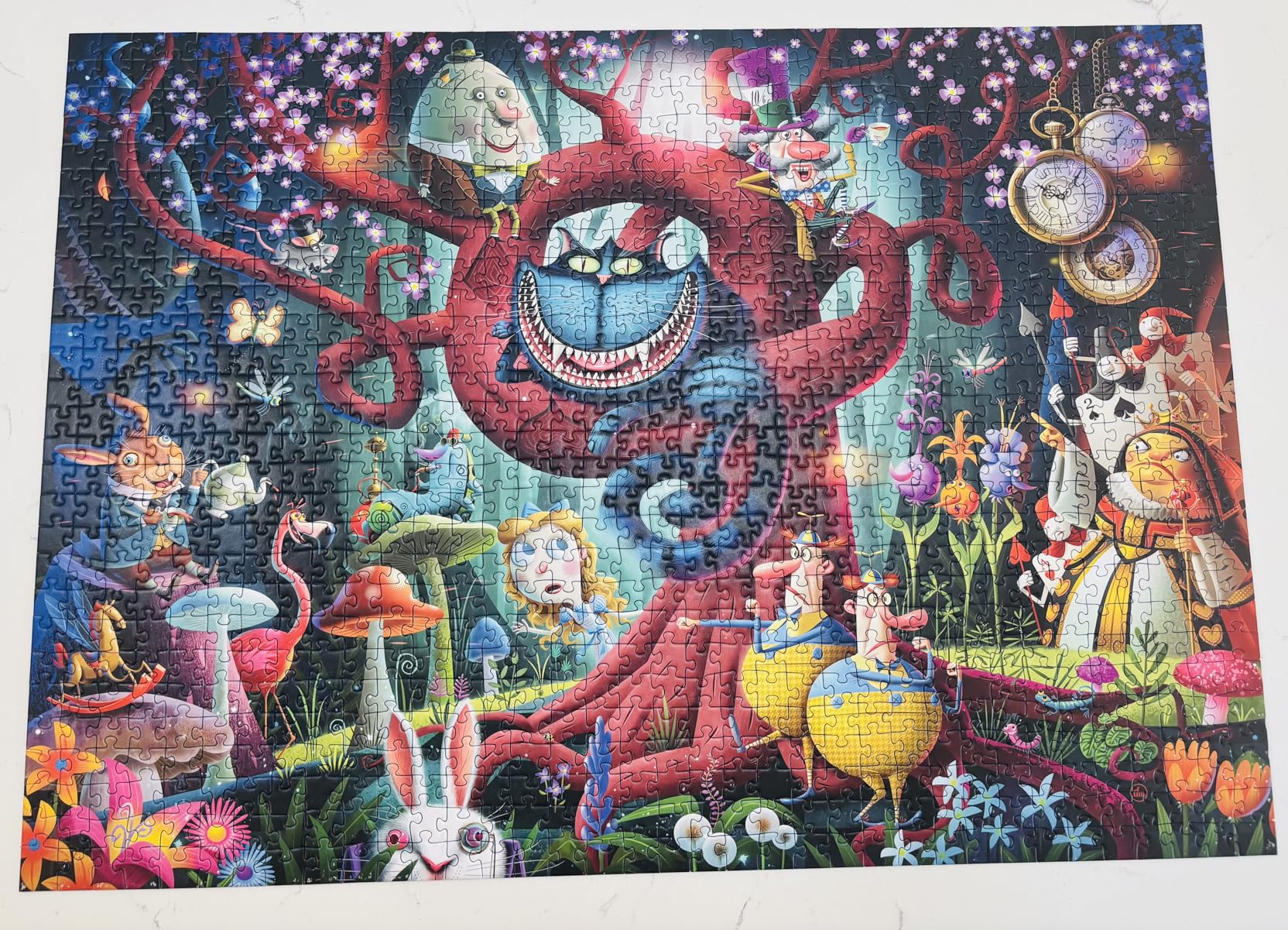 Ravensburger Most Everyone is Mad - 1000 Piece Jigsaw Puzzle - Stunning Rendition of Alice in Wonderland - Bold, Imaginative Scene - Ideal Gift - Frameable Art - Screen-Free Fun - Puzzles for Adults customer photo 1